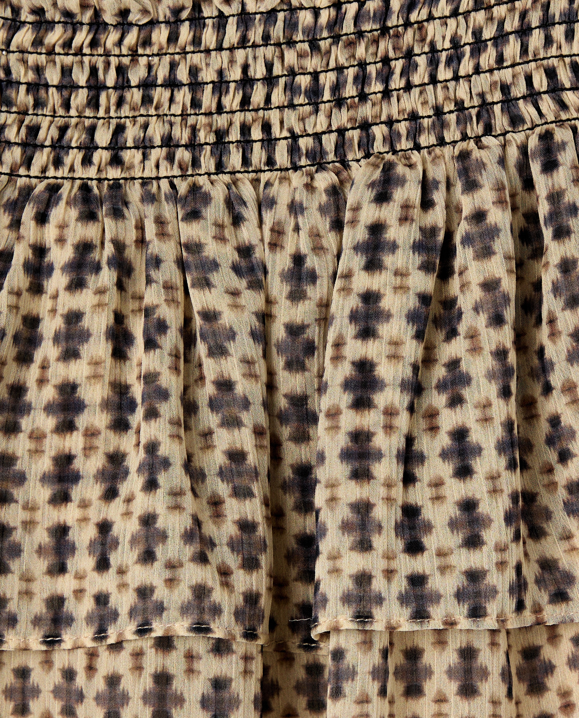 Saia de Conjunto com Folhos Branco-5