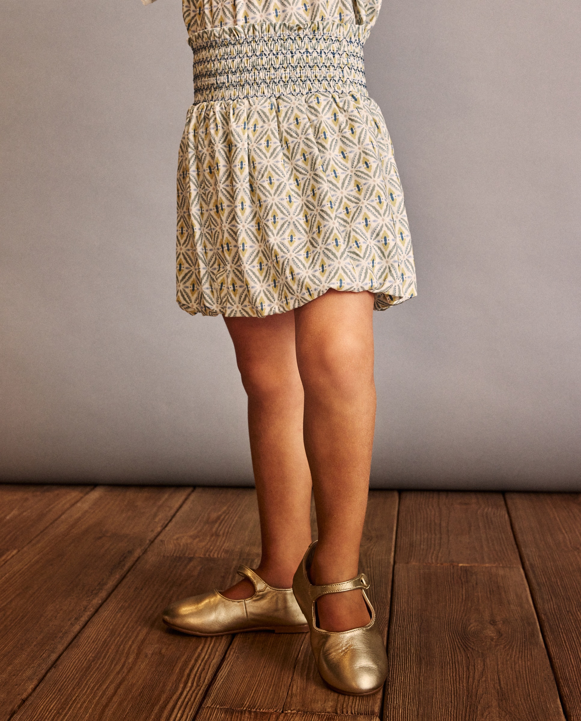 Saia Smock com All Over Print Coconut El Corte Inglés Amarelo-2