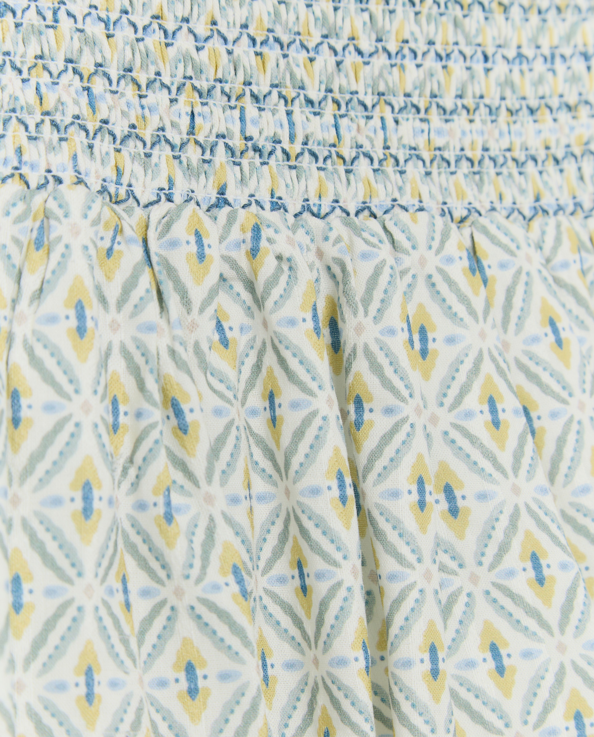 Saia Smock com All Over Print Coconut El Corte Inglés Amarelo-5