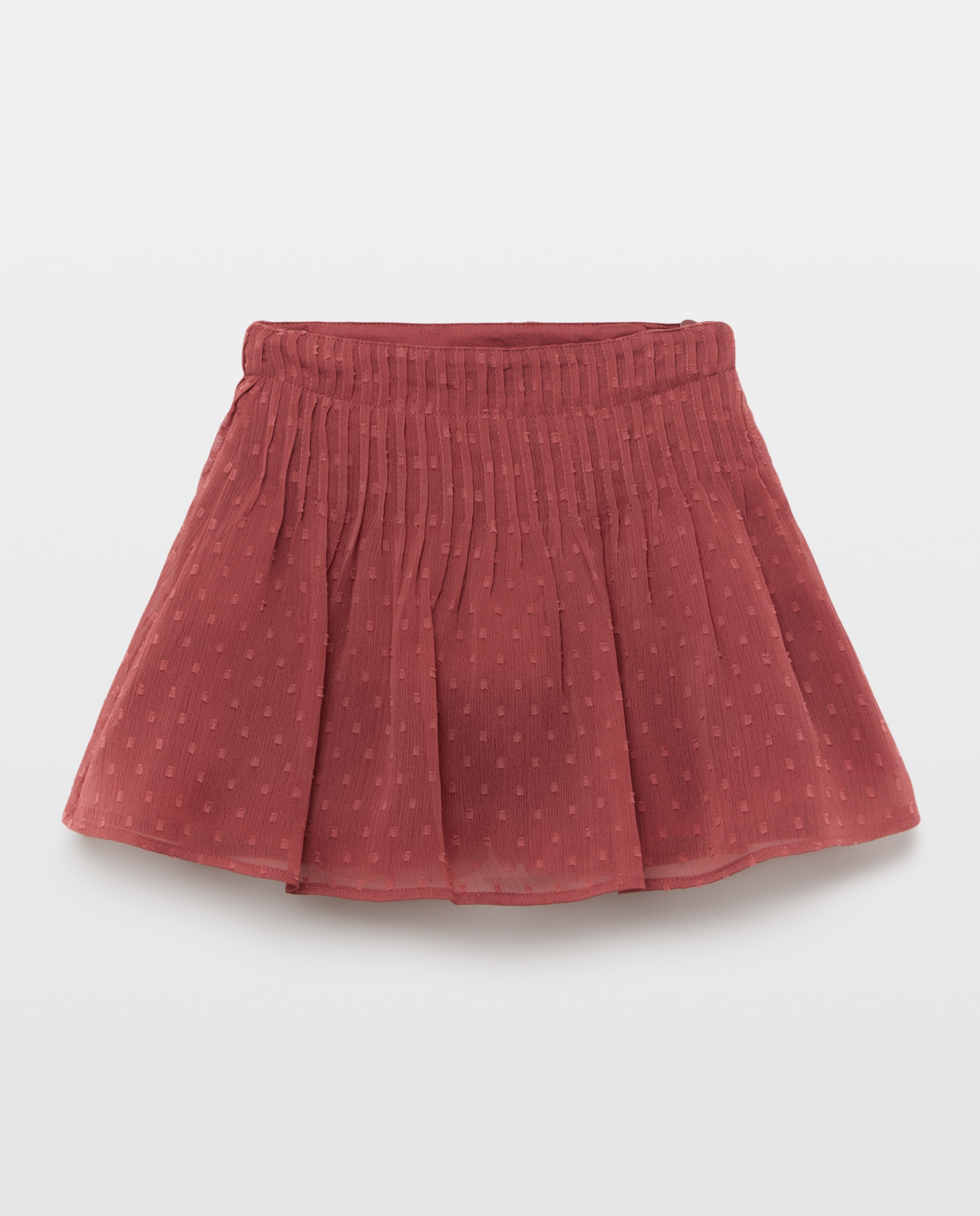 Saia Ondulada com Plumetti Açafrão-4
