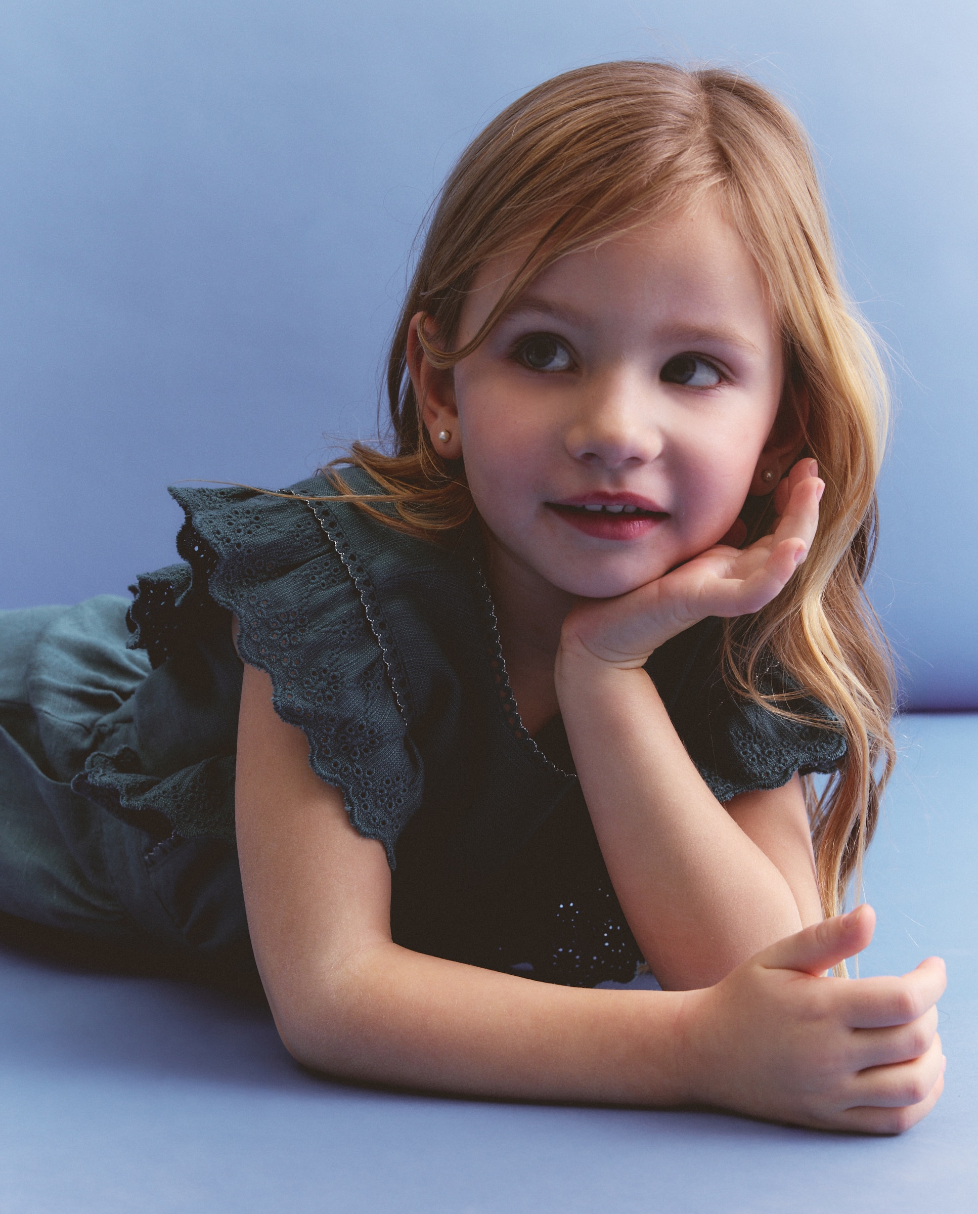 Macacão Comprido de Linho Verde-4