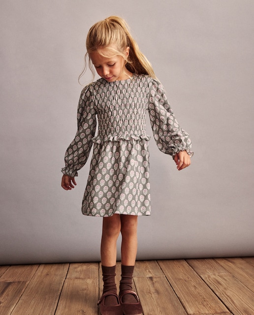 Imagem 0 de Vestido de Manga Comprida Circular com All Over Print de Selo de Fantasia de Gomas