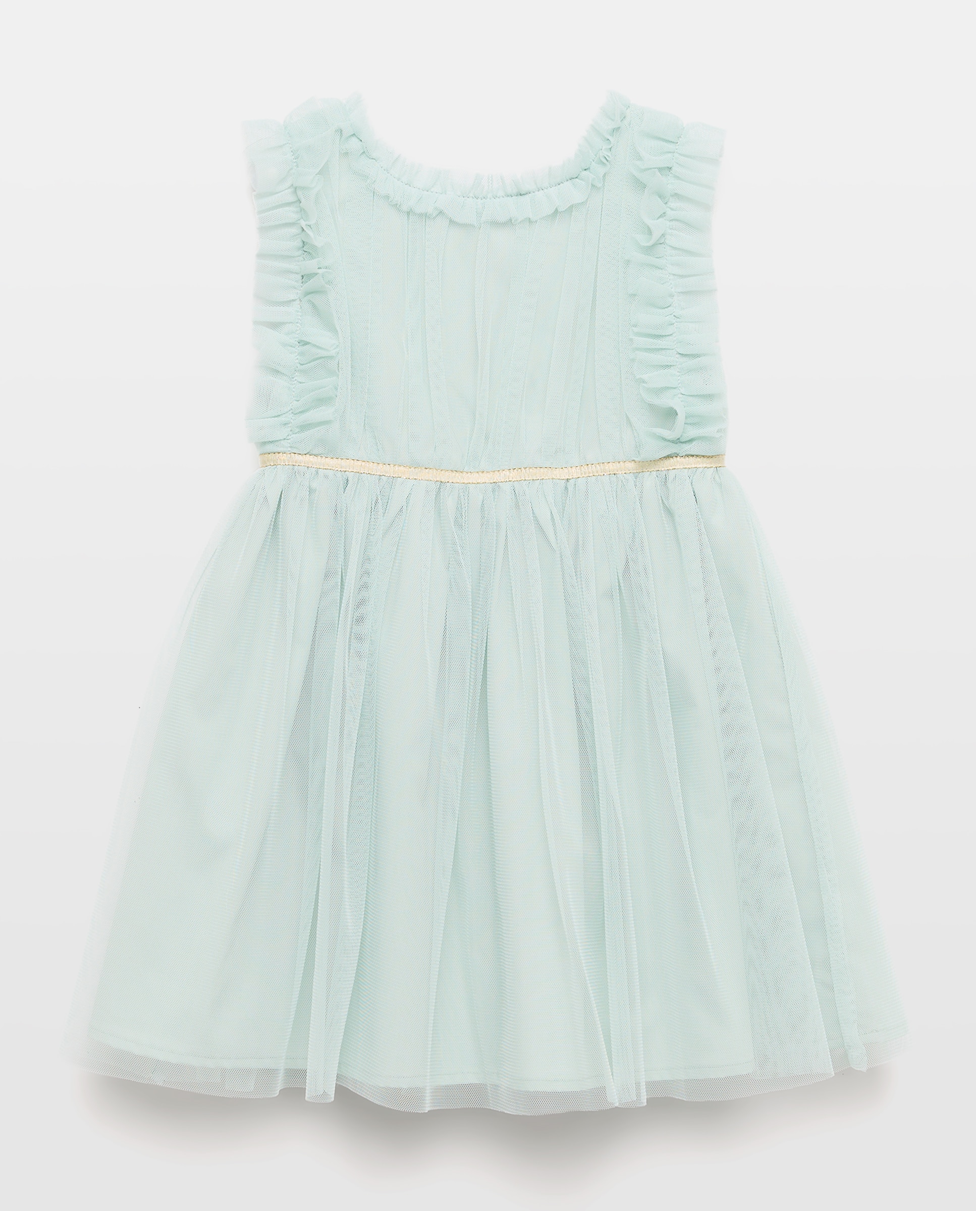 Vestido de Tule Liso com Folhos de Criança Coconut El Corte Inglés Sabão-6