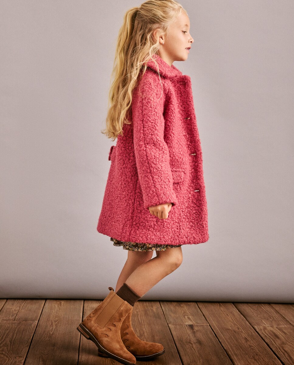 Sobretudo Liso com Tecido Turco Bordeaux-2