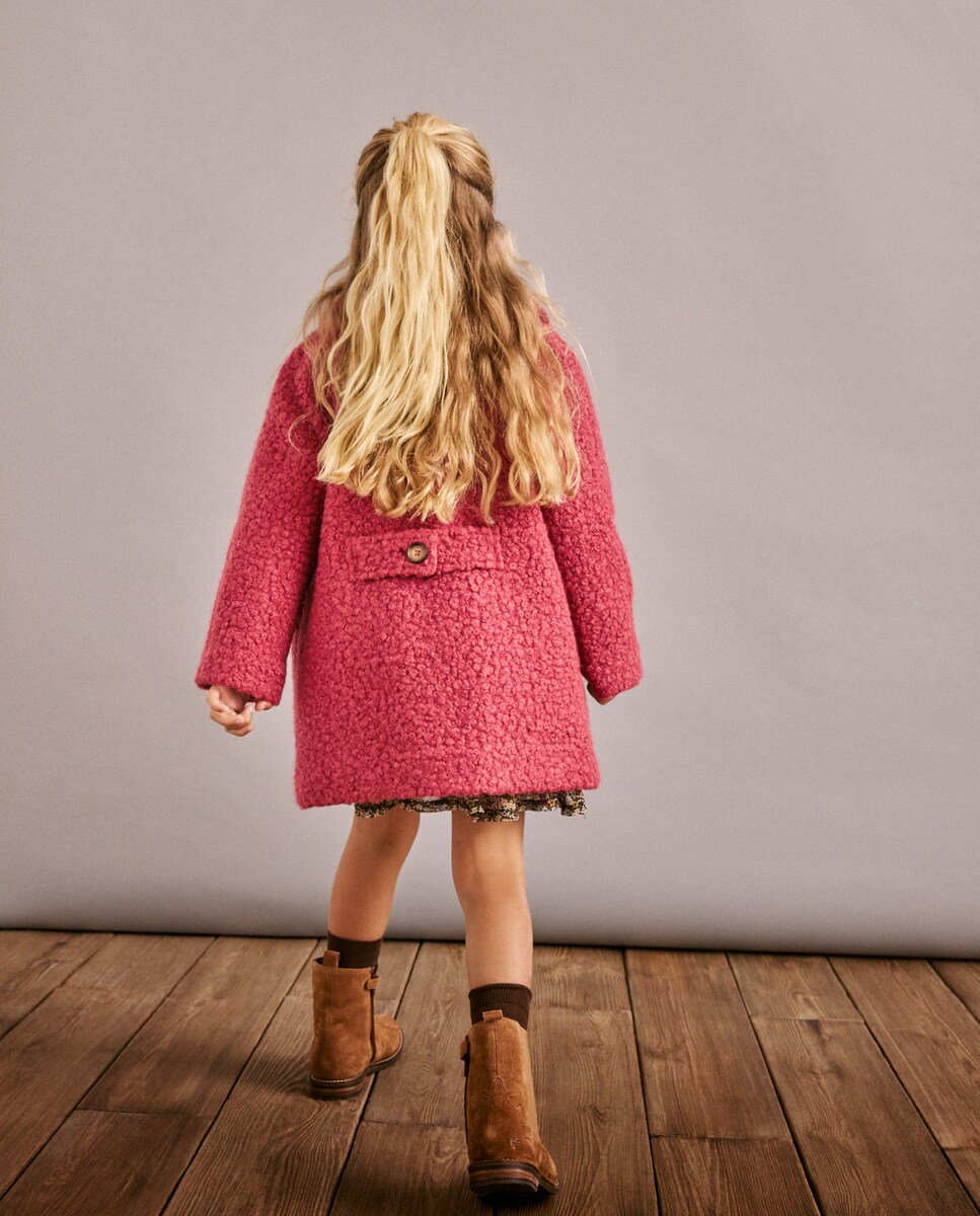 Sobretudo Liso com Tecido Turco Bordeaux-3