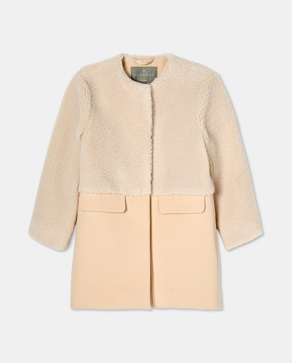 Corte Inglés Abrigos NiÃ±a Outlet Abrigo Combinado Rizo-paño De