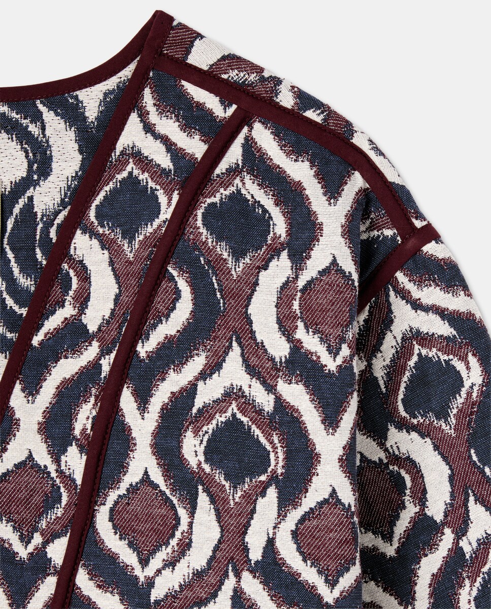 Casaco Aberto de Jacquard Fantasia de Criança Multicolor-6