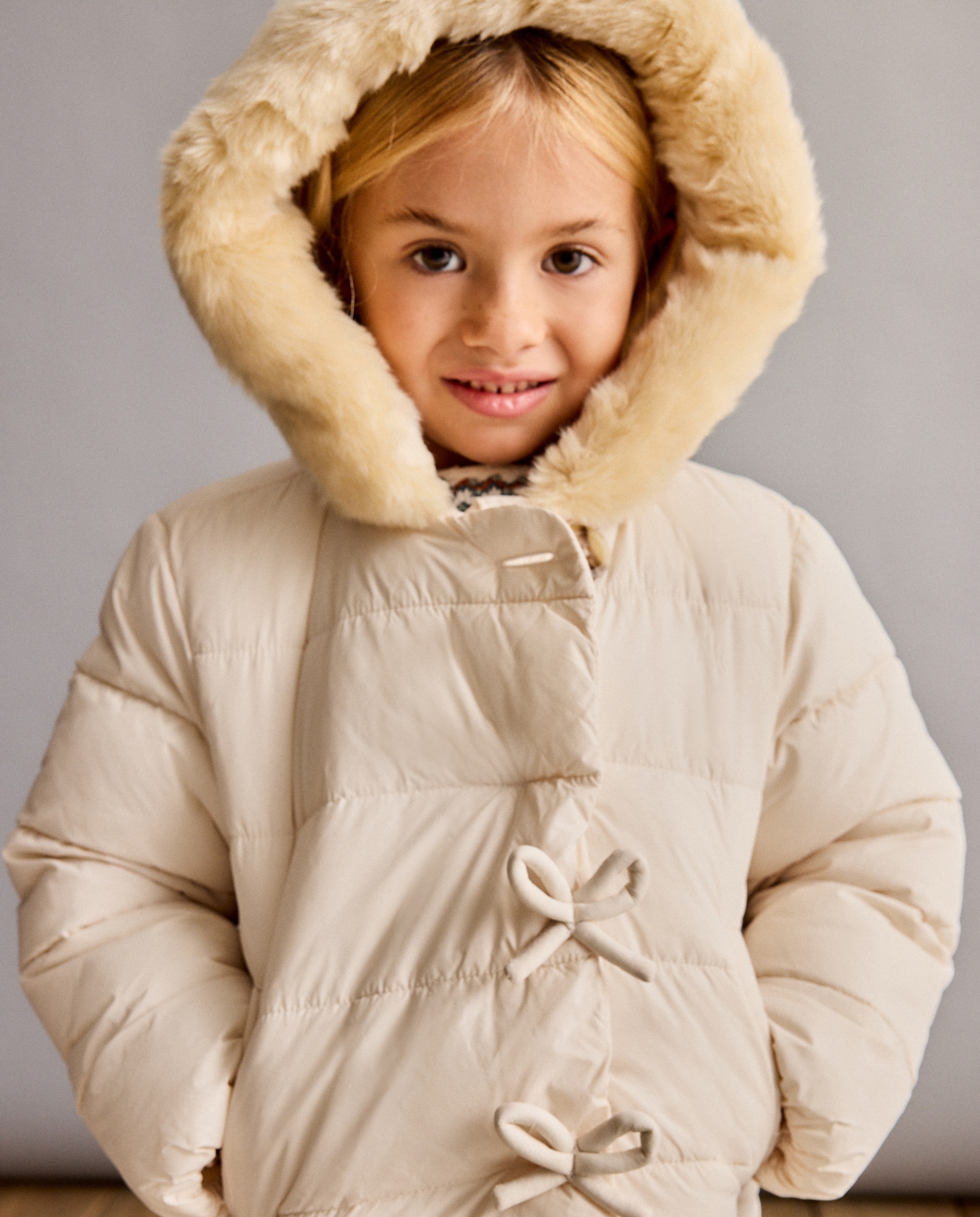 Imagem 0 de Parka Acolchoada com Laços