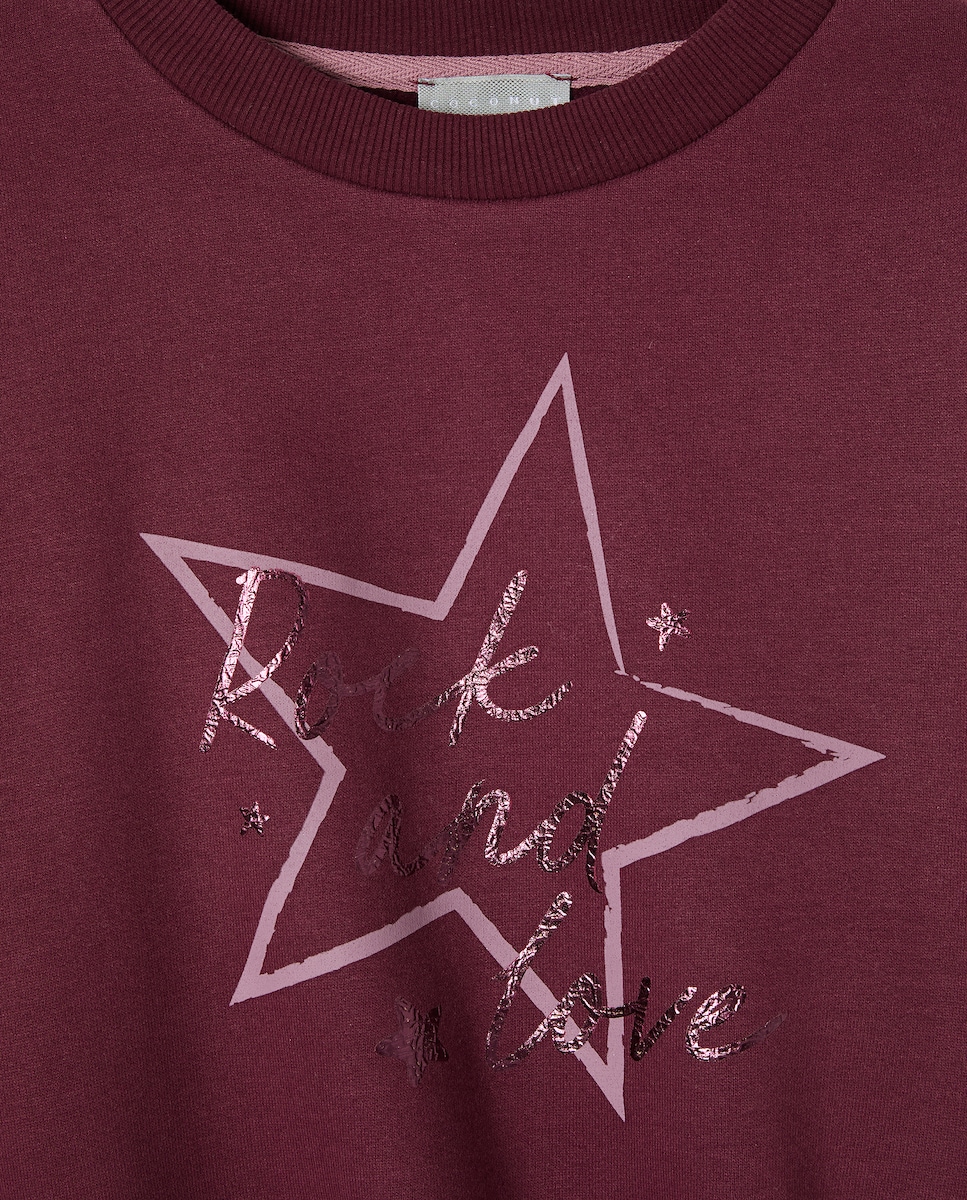 Sweatshirt Oversize Foil 291 Beringela-5