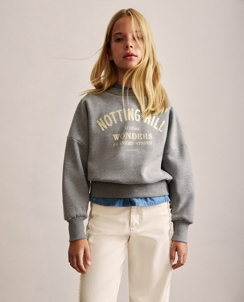 Sweatshirt Oversize Foil 830 Antracite-2