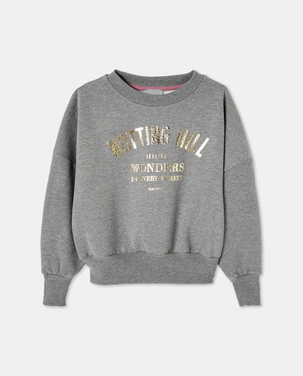 Sweatshirt Oversize Foil 830 Antracite-4