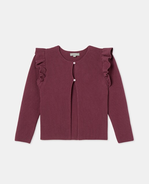 Imagen 0 de Chaqueta de punto de niña con volantes