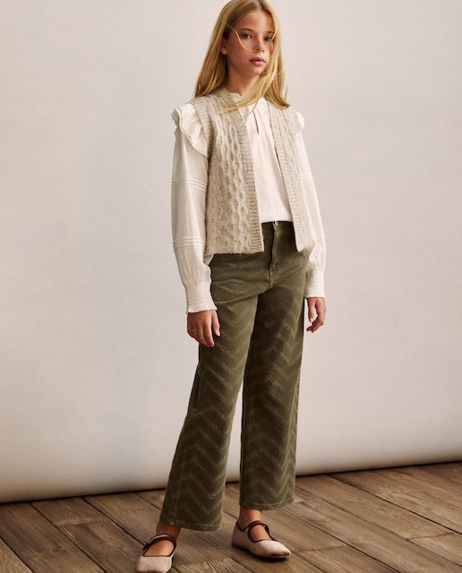 Imagen 0 de Chaleco abierto tricot de niña