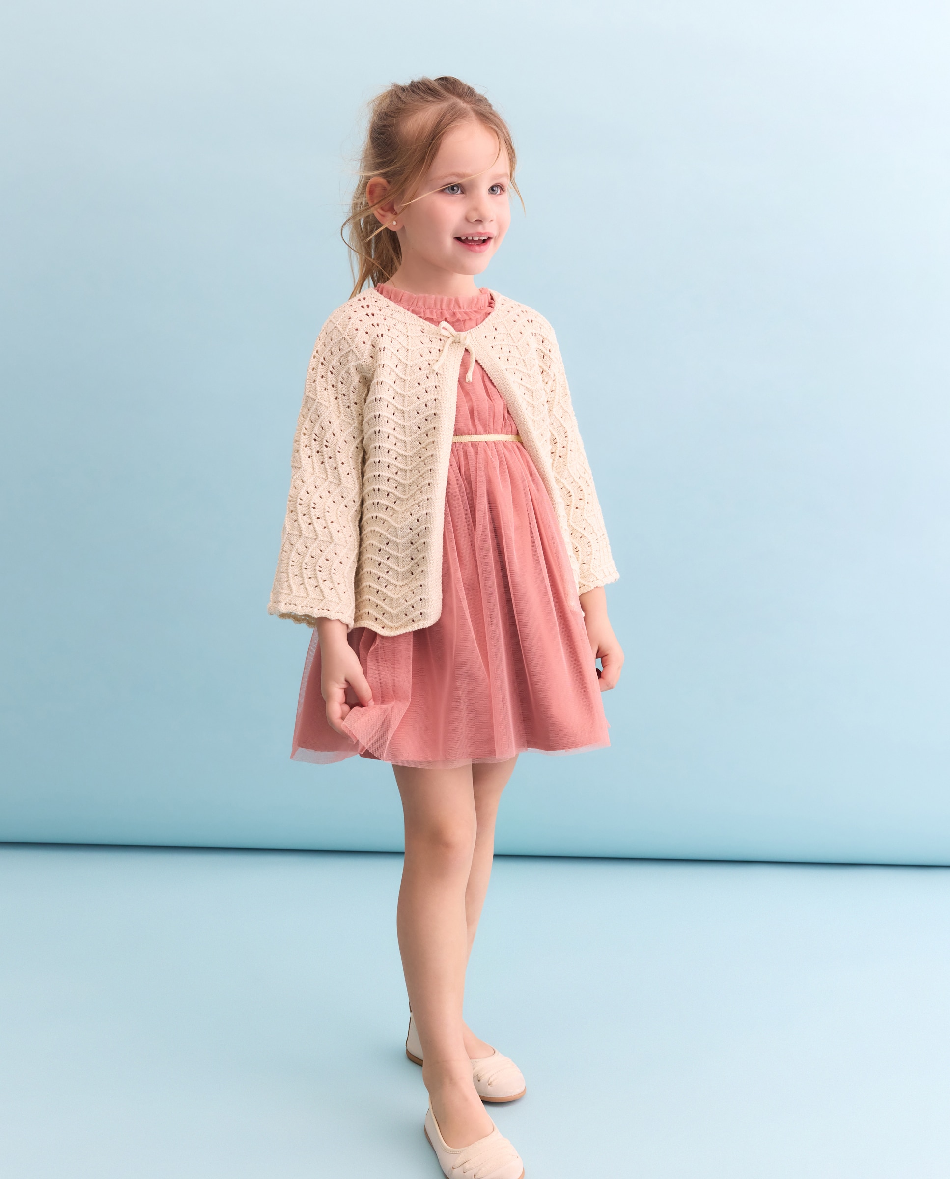 Imagem 0 de Casaco de Malha Aberta de Fio Metalizado com Manga Curta