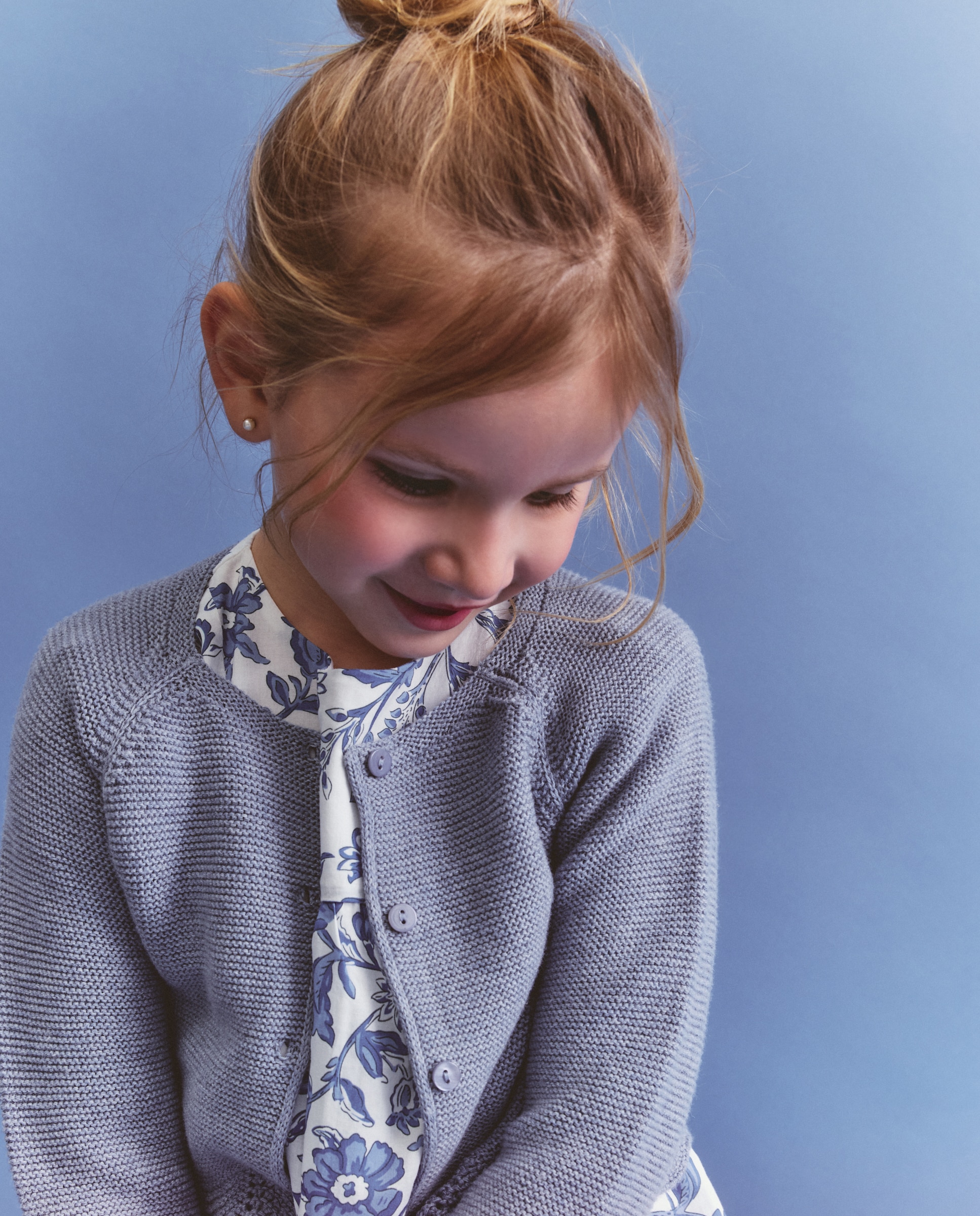 Chaqueta de niña con manga raglan link básica - Coconut El Corte Inglés - 471 Índigo 471 Índigo-4