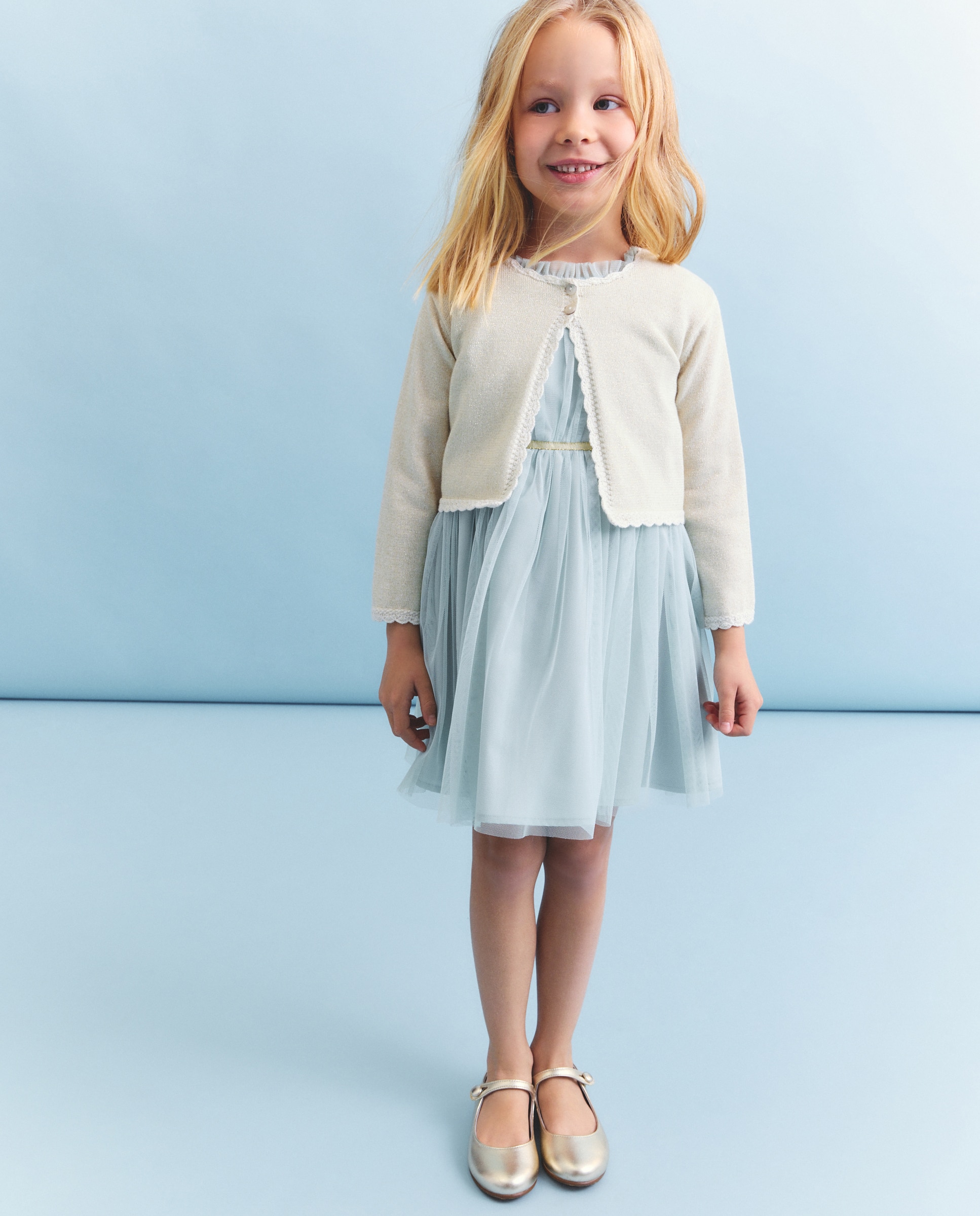 Chaqueta de niña con efecto lurex - Coconut El Corte Inglés - Tostado Tostado-2
