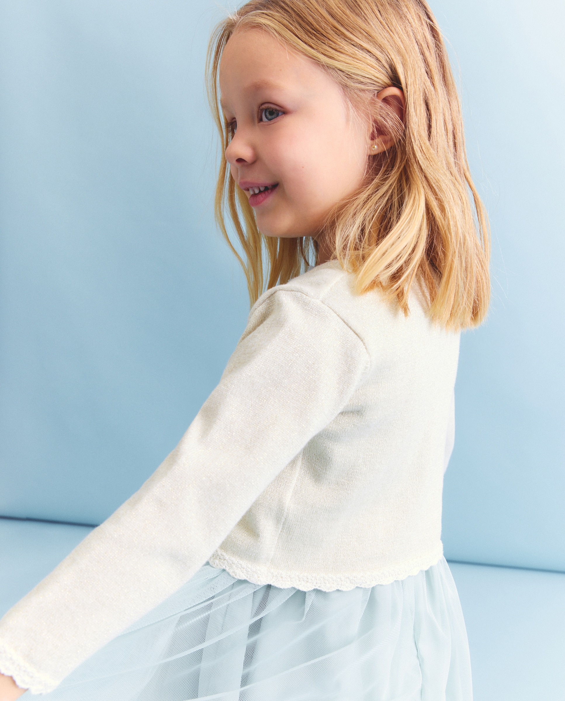 Chaqueta de niña con efecto lurex - Coconut El Corte Inglés - Tostado Tostado-3