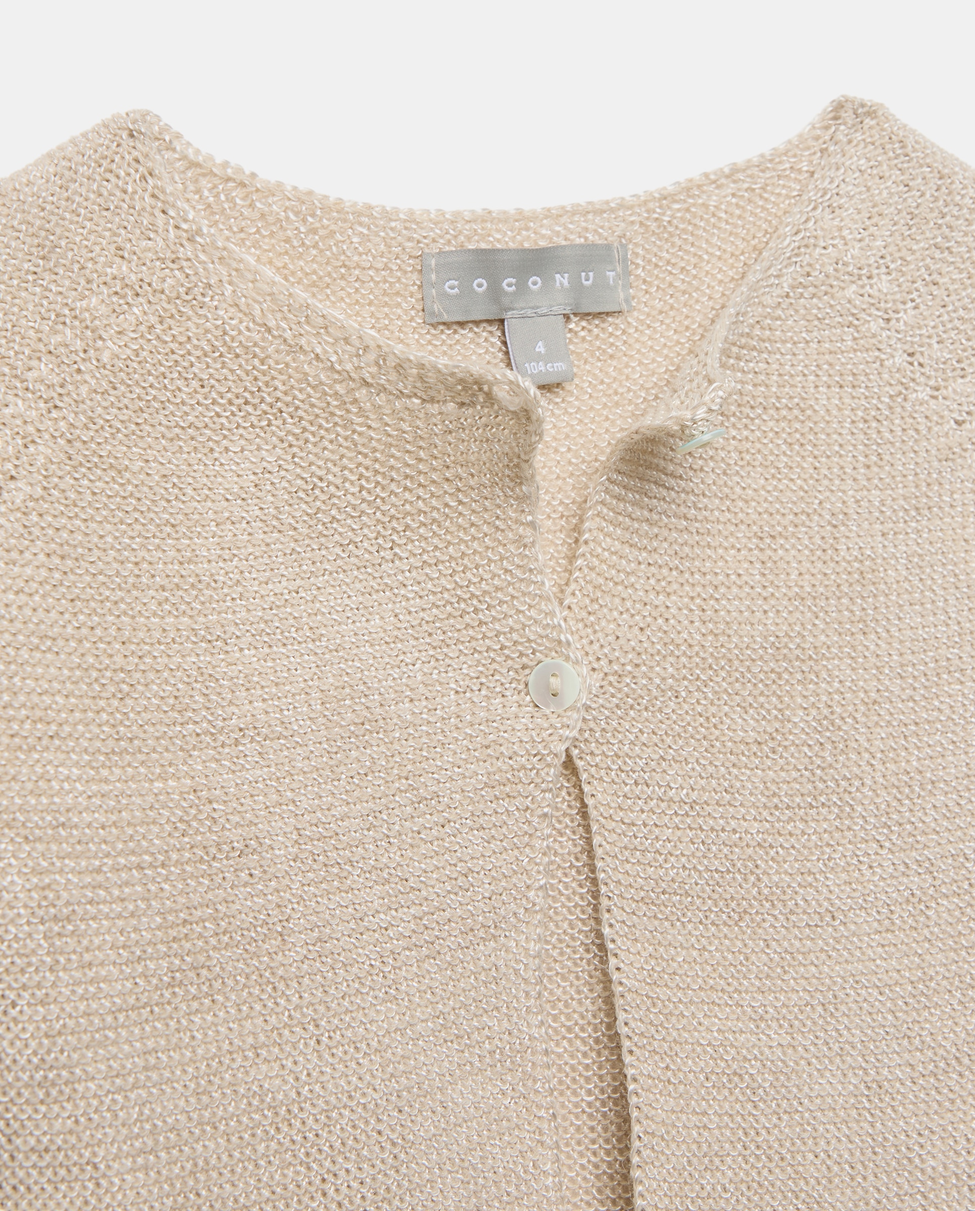 Chaqueta tricot perlé arras de niña - Coconut El Corte Inglés - Tostado Tostado-5