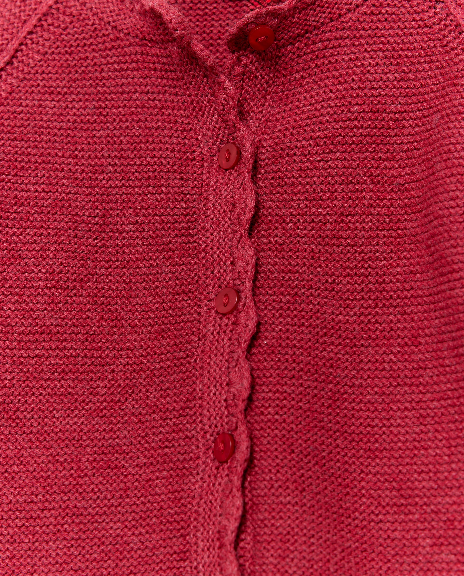 Casaco pela Anca com Onda de Crochet Bordeaux-5