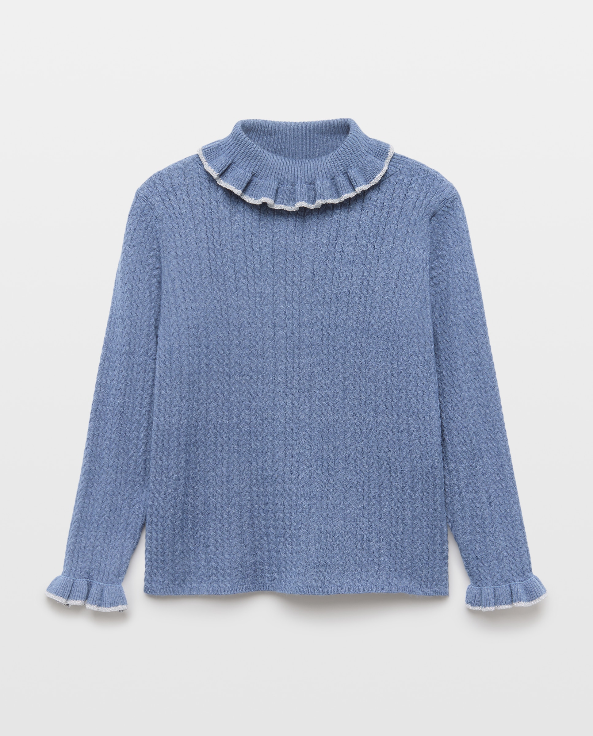 Jersey cuello cisne con ochos cuello lurex de niña - Coconut El Corte Inglés - Azul oscuro Azul oscuro-4