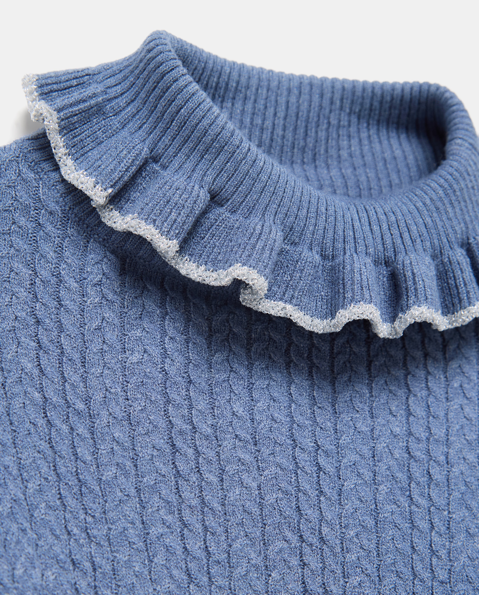 Jersey cuello cisne con ochos cuello lurex de niña - Coconut El Corte Inglés - Azul oscuro Azul oscuro-5