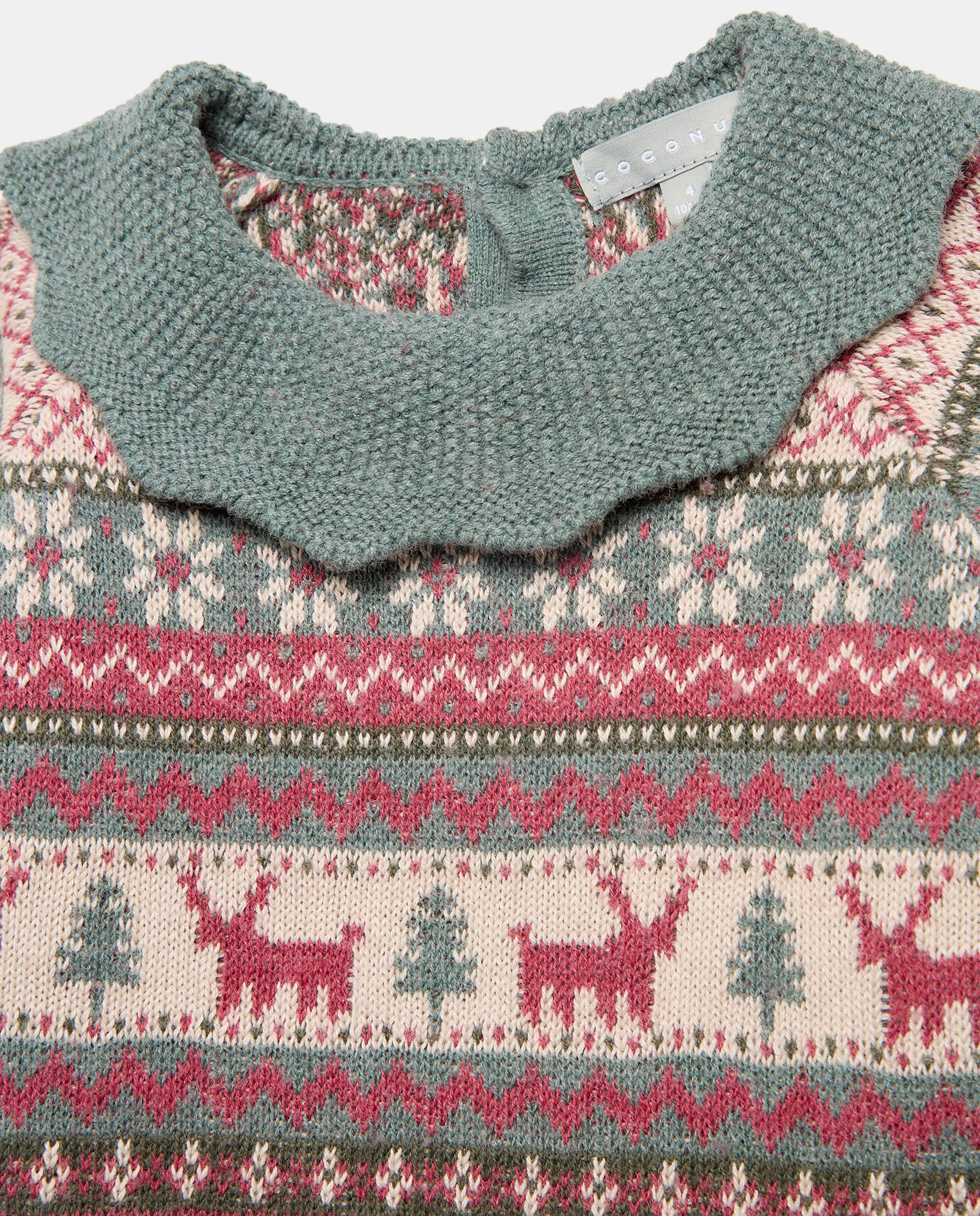 Jersey cuello gola greca completa navidad de niña - Coconut El Corte Inglés - Rojo Rojo-2