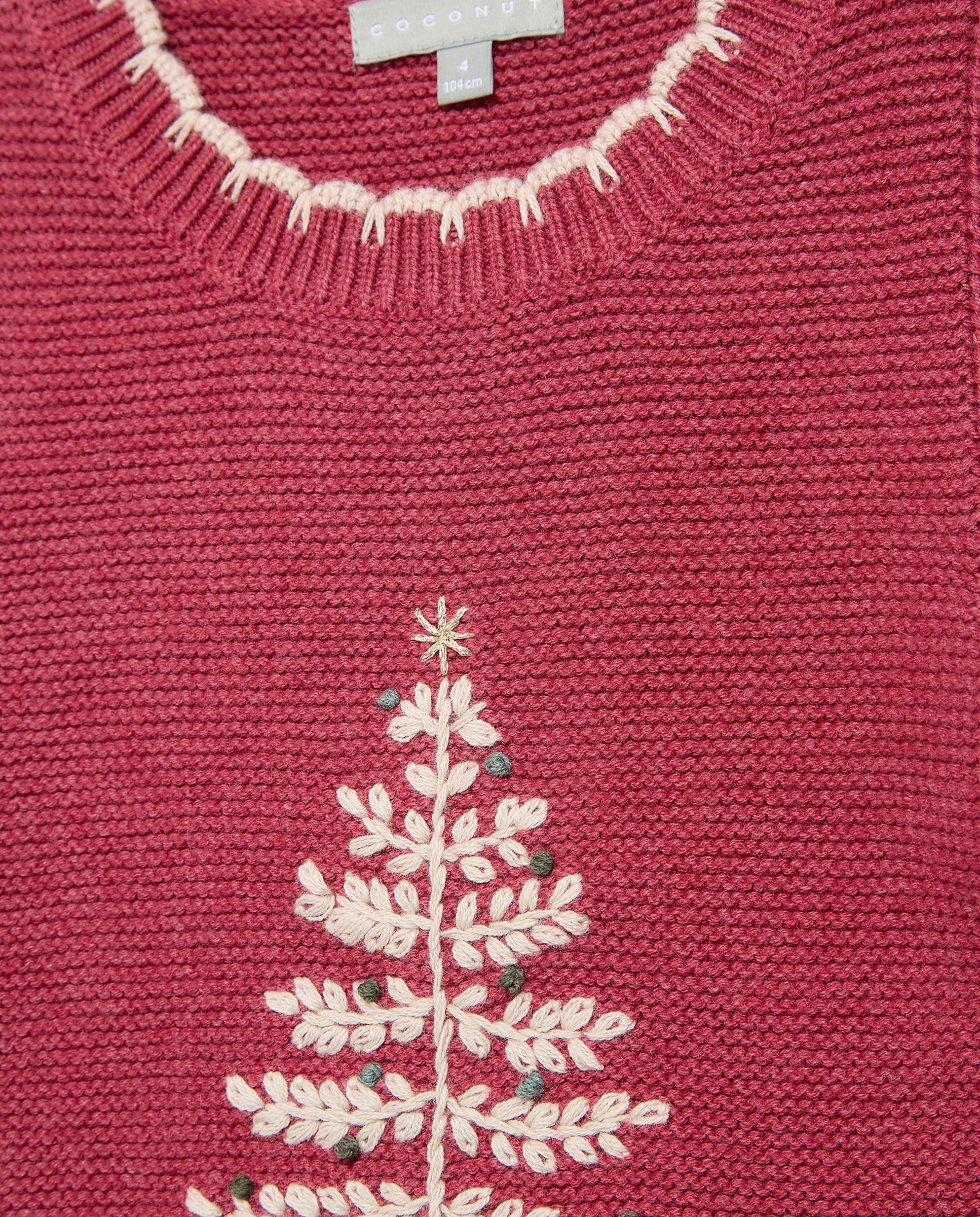 Chaleco bordado-mano árbol de navidad de niña - Coconut El Corte Inglés - 600 Rojo 600 Rojo-2
