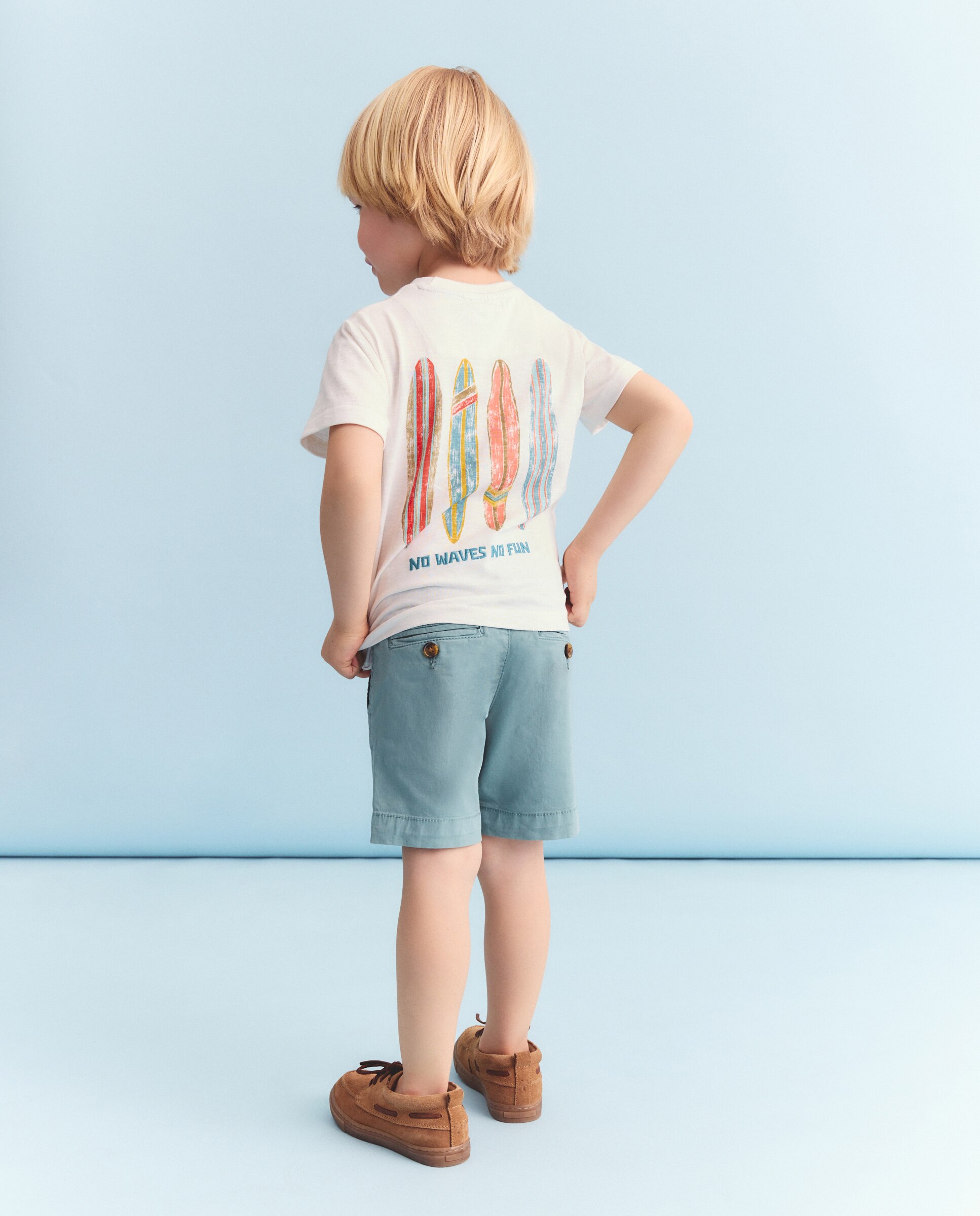 Bermudas de sport estilo chino de niño - Coconut El Corte Inglés - 530 Verde oscuro 530 Verde oscuro-3