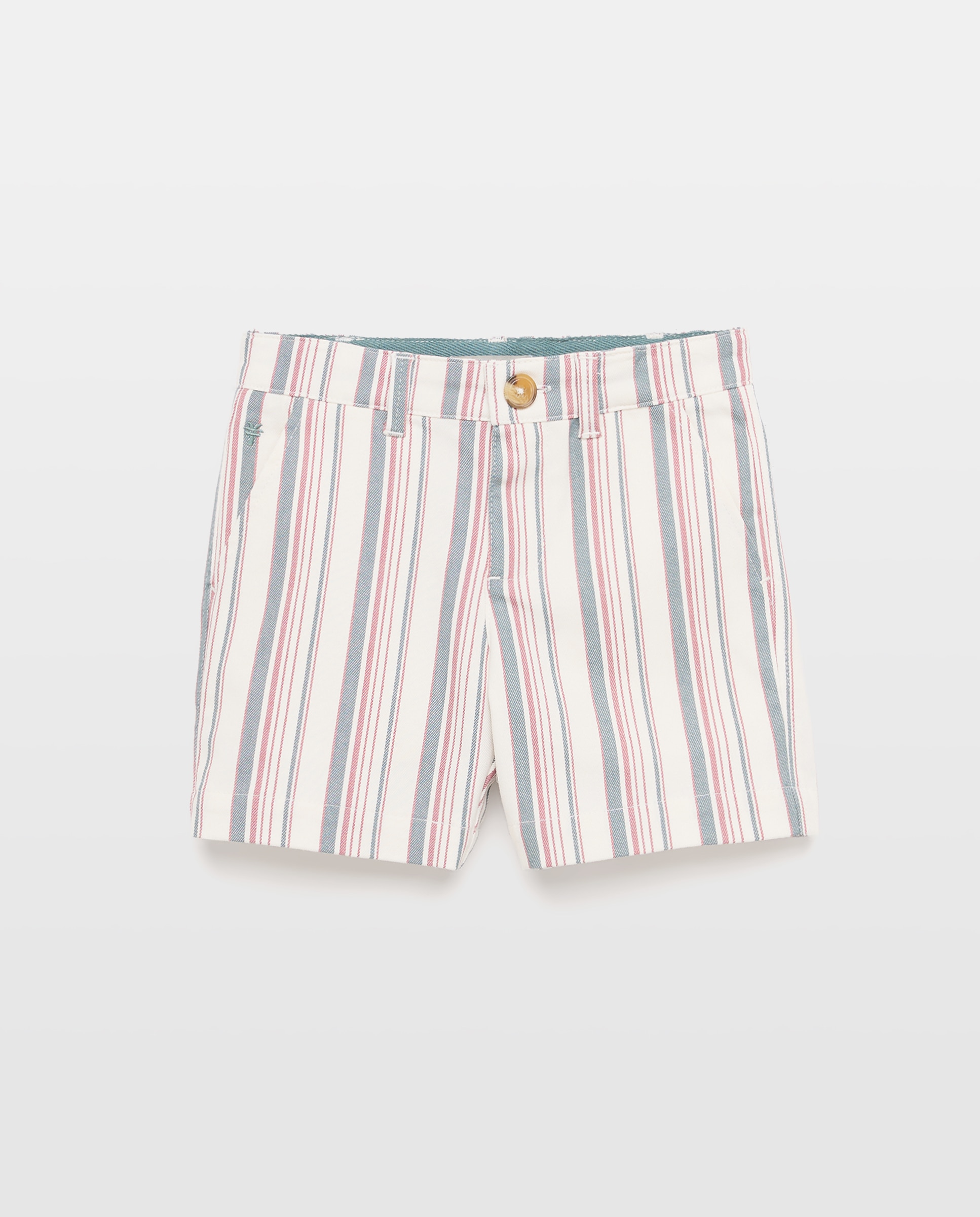 Bermudas Chino de Sarja com Risca de Fantasia Coconut El Corte Inglés Verde-4