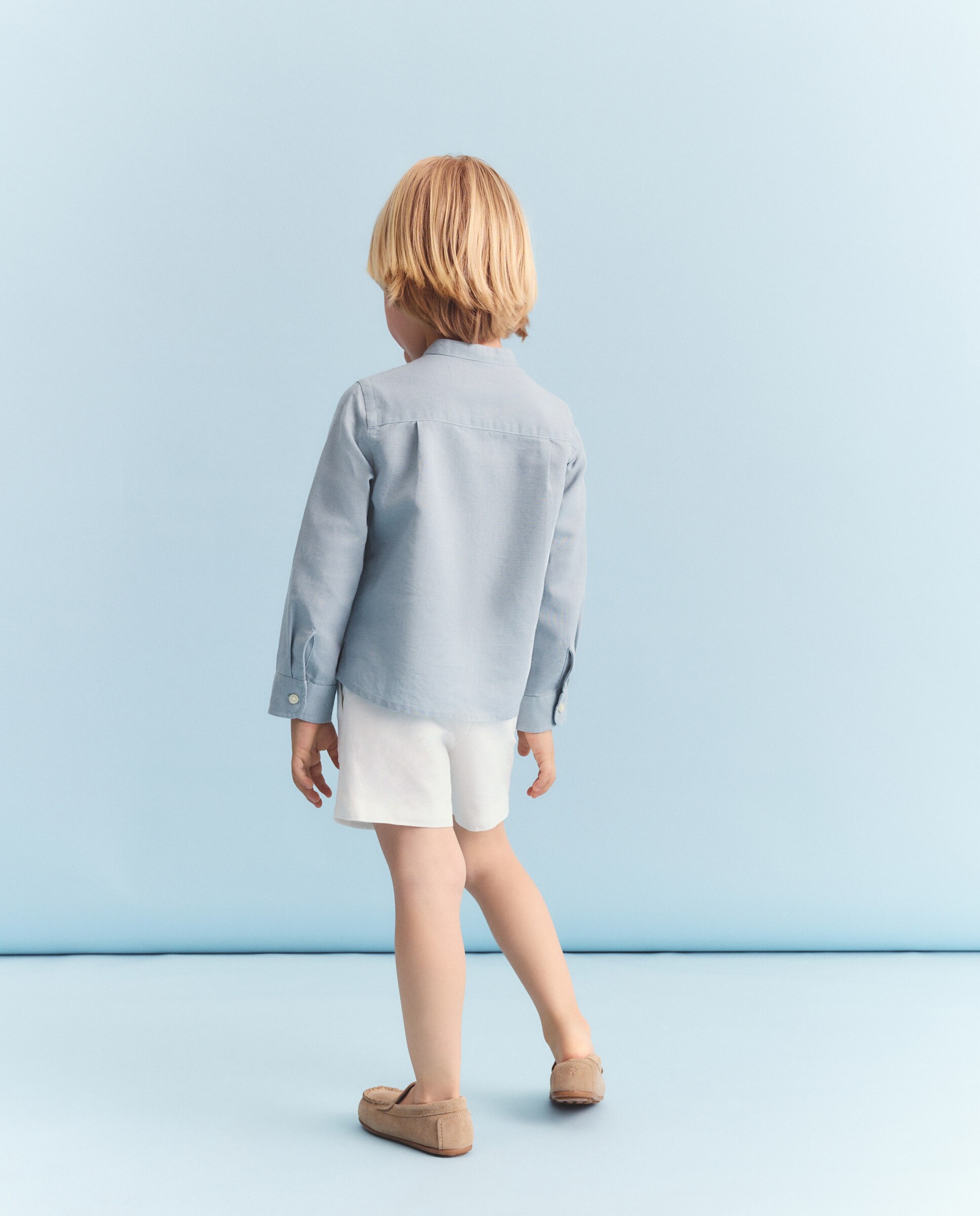 Camisa Guayabera de Cerimónia com Manga Comprida e Gola de Tira Coconut El Corte Inglés Sabão-3