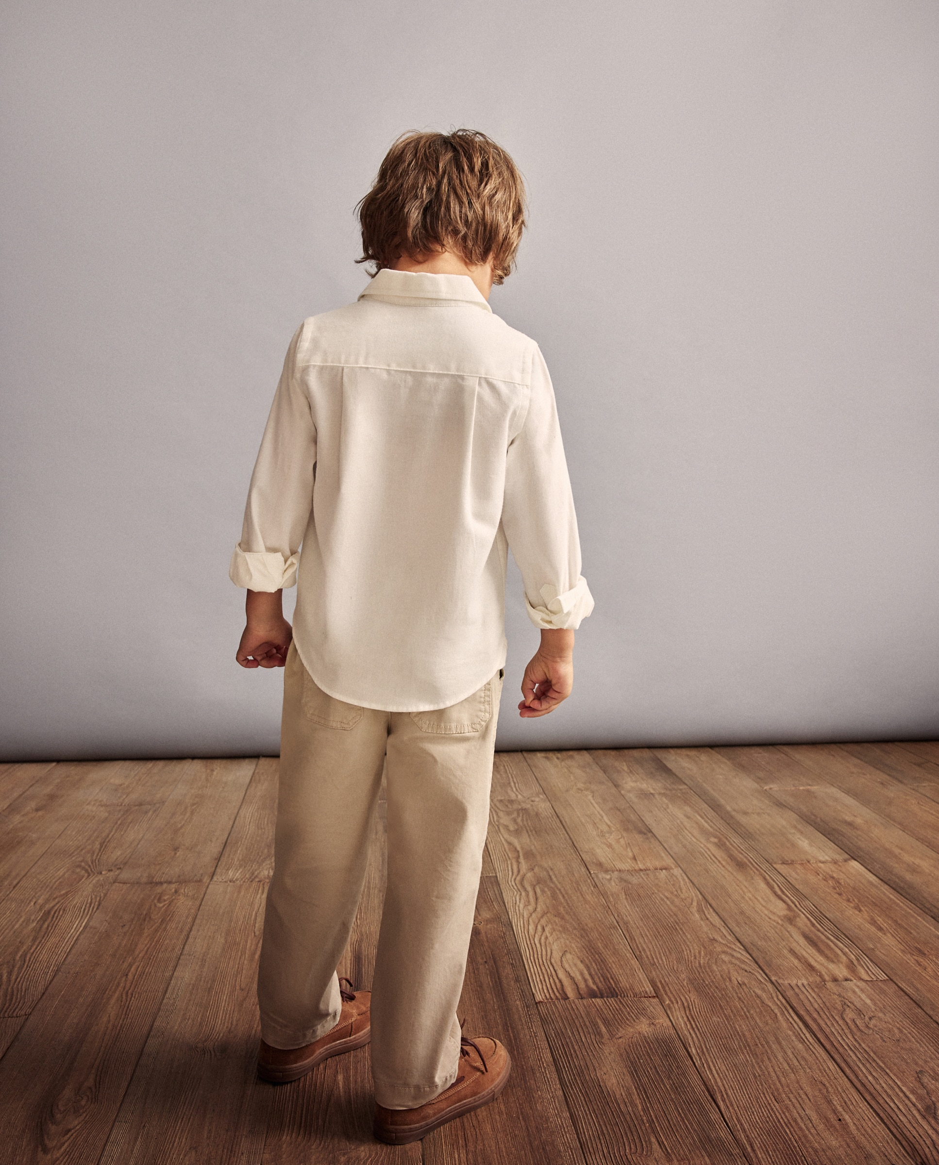 Camisa de Manga Comprida Villela com Colarinho de Camisa Coconut El Corte Inglés Branco-marfim-3