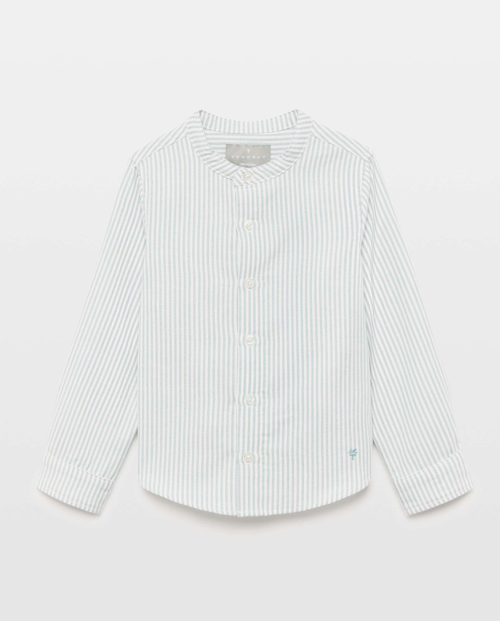 Camisa com manga comprida gola à padre Coconut El Corte Inglés Verde-4