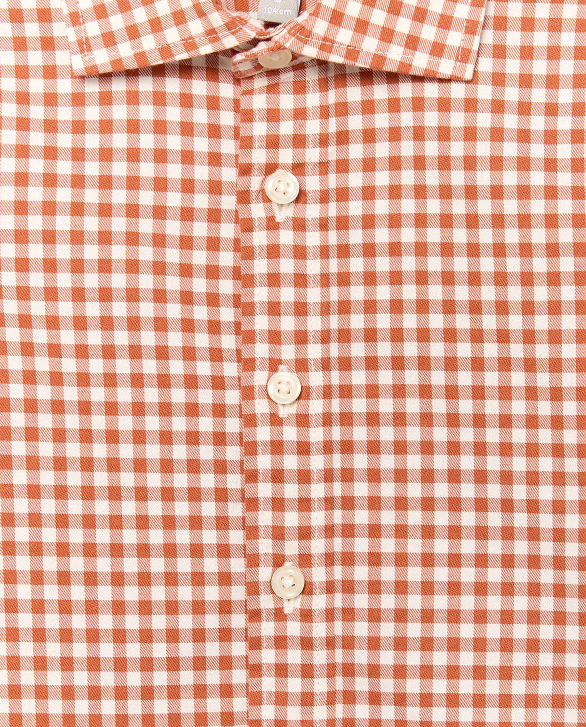 Camisa de Manga Comprida com Vichy Coconut El Corte Inglés Vermelho-5