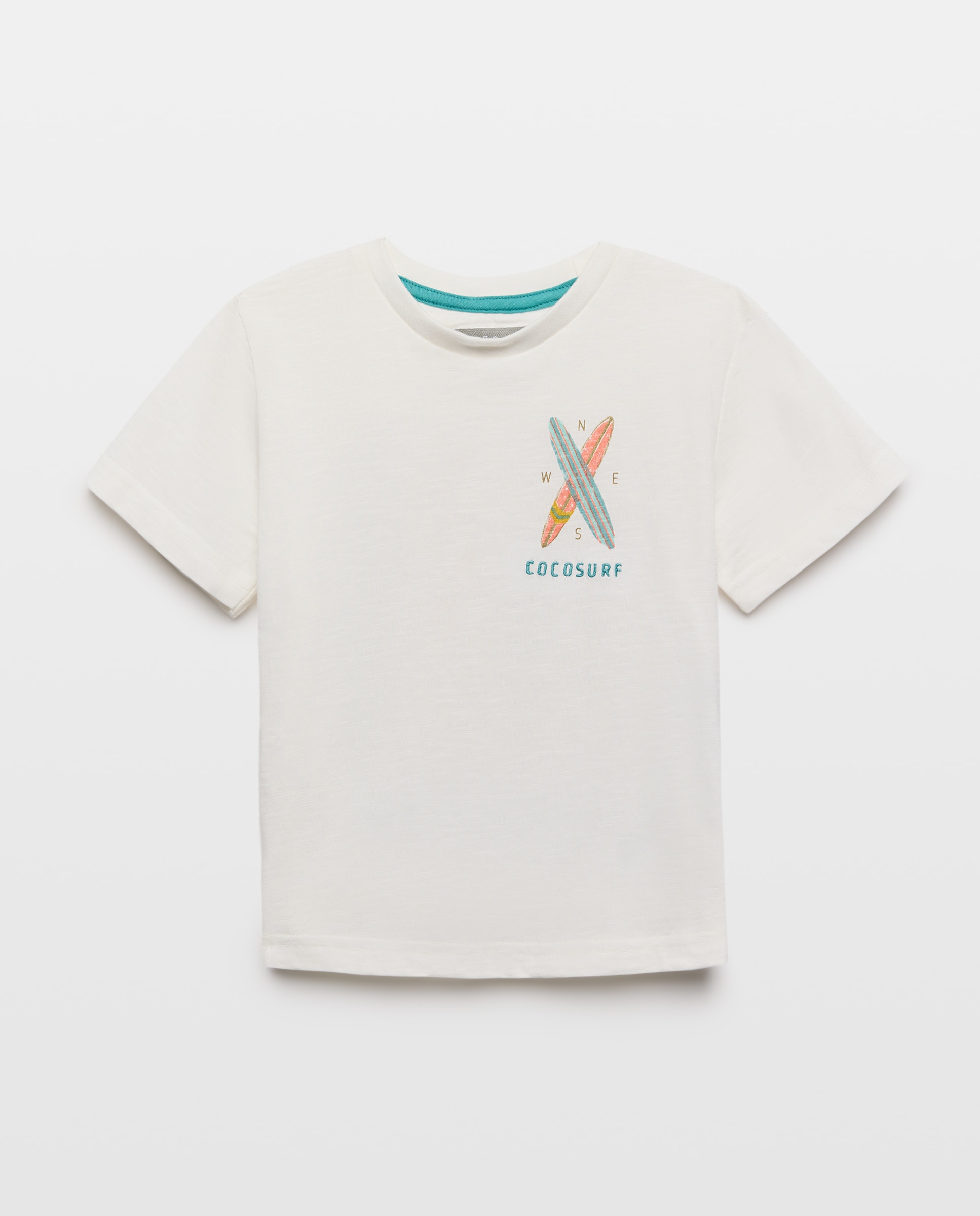 T-shirt de Manga Curta Coconut El Corte Inglés 120 Cru-4