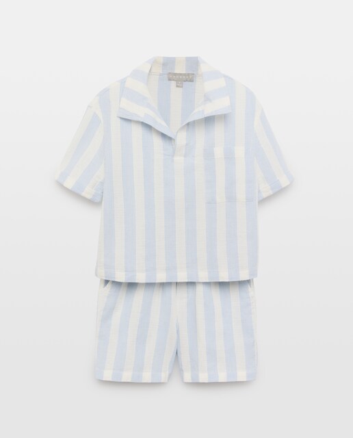 Pijama de 2 piezas con bolsillo delantero de niño