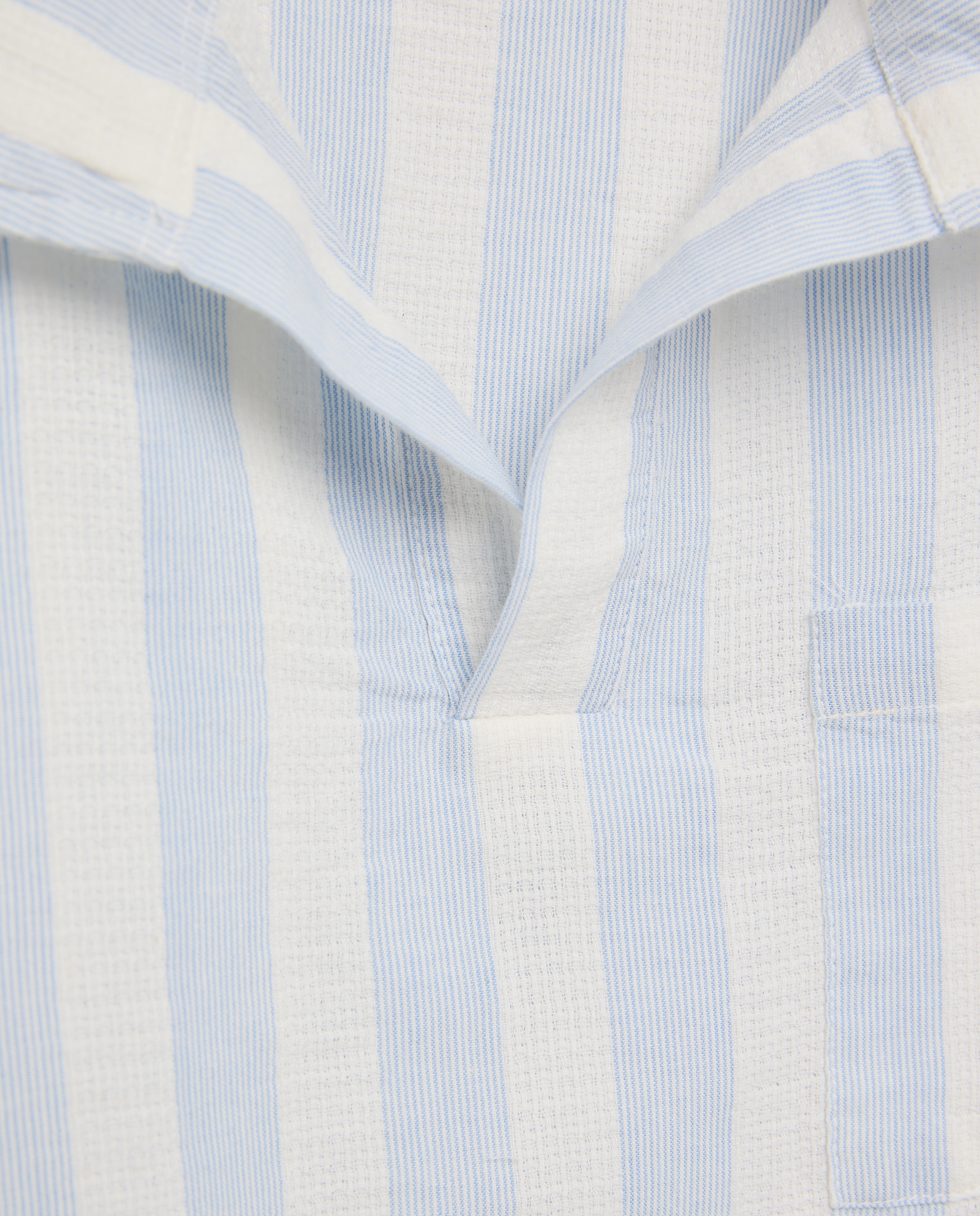 Pijama de 2 Peças com Bolso à Frente Azul-3