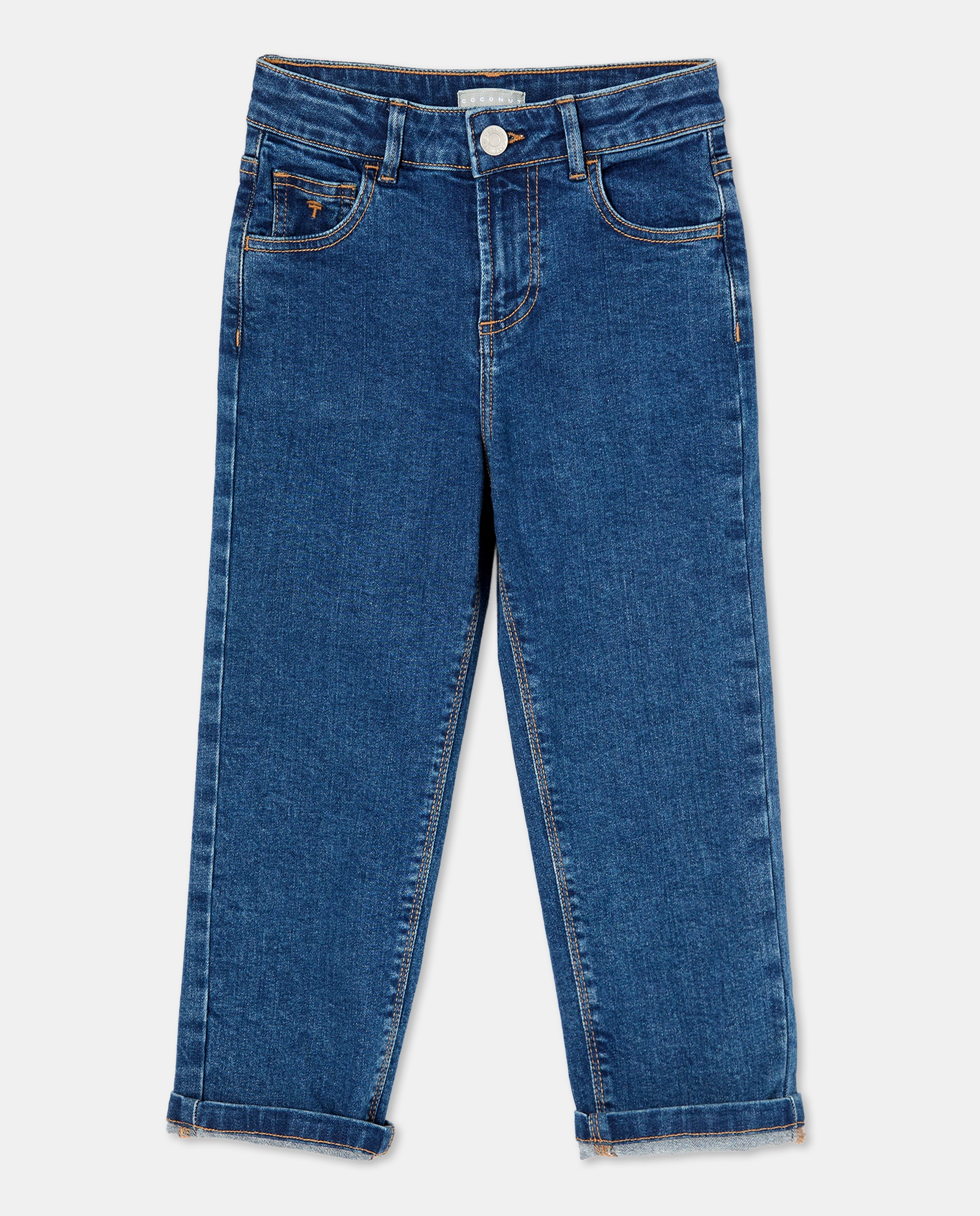 Jeans Straight Fit Azul pálido-3