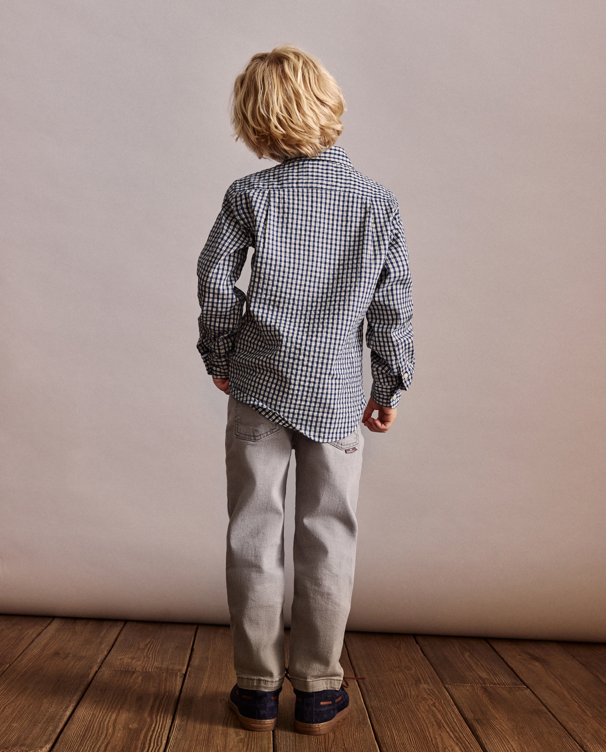 Jeans Straight Fit Cinzento-claro-3