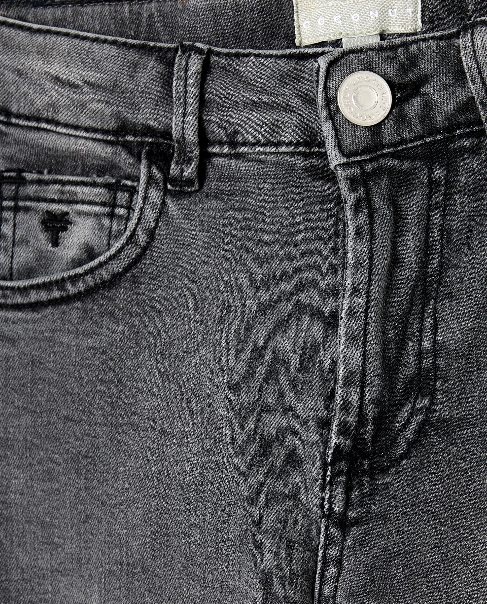 Jeans Straight Fit Cinzento-5