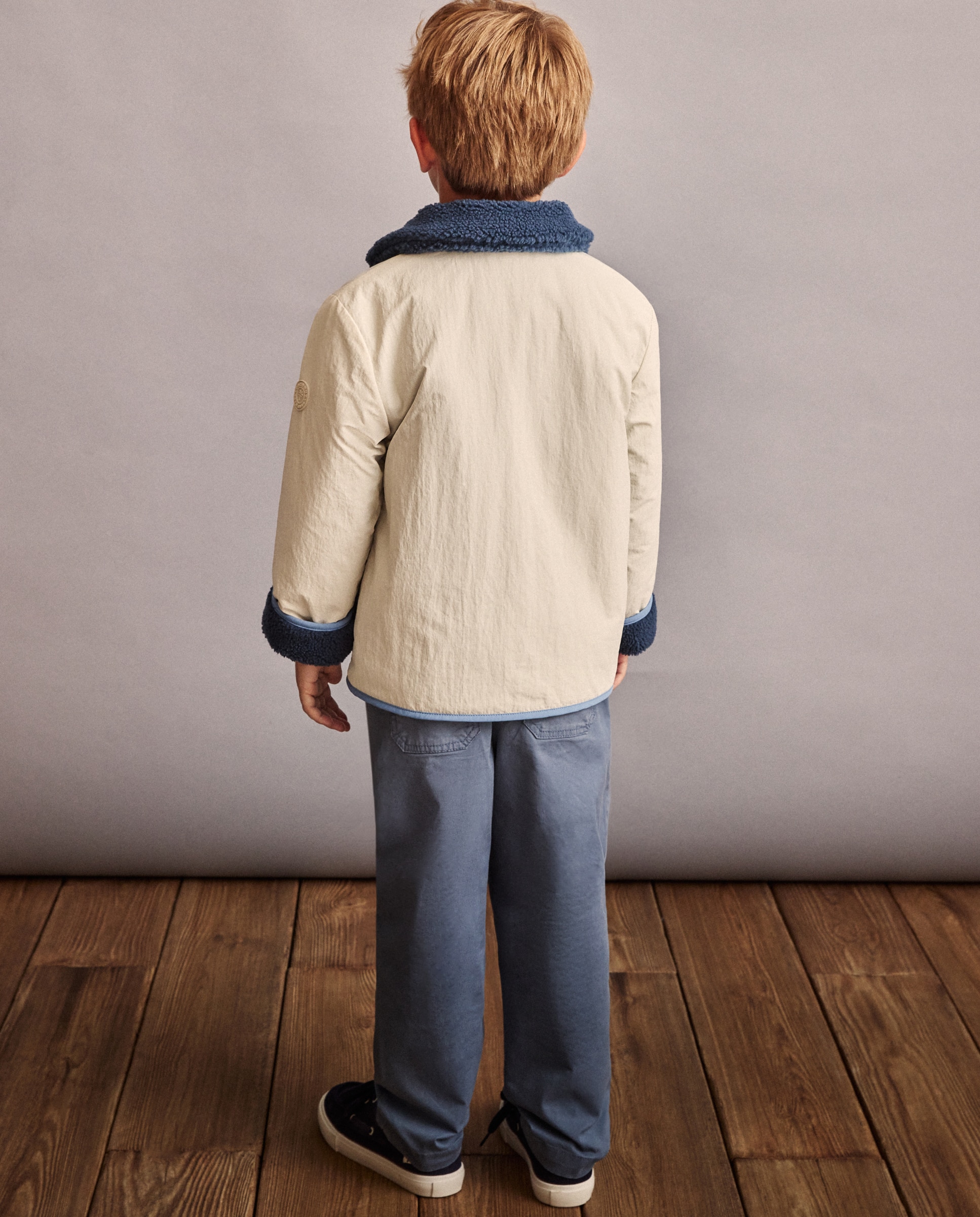 Sobretudo com Pelo de Borrego e Bolsos em Contraste Multicolor-4