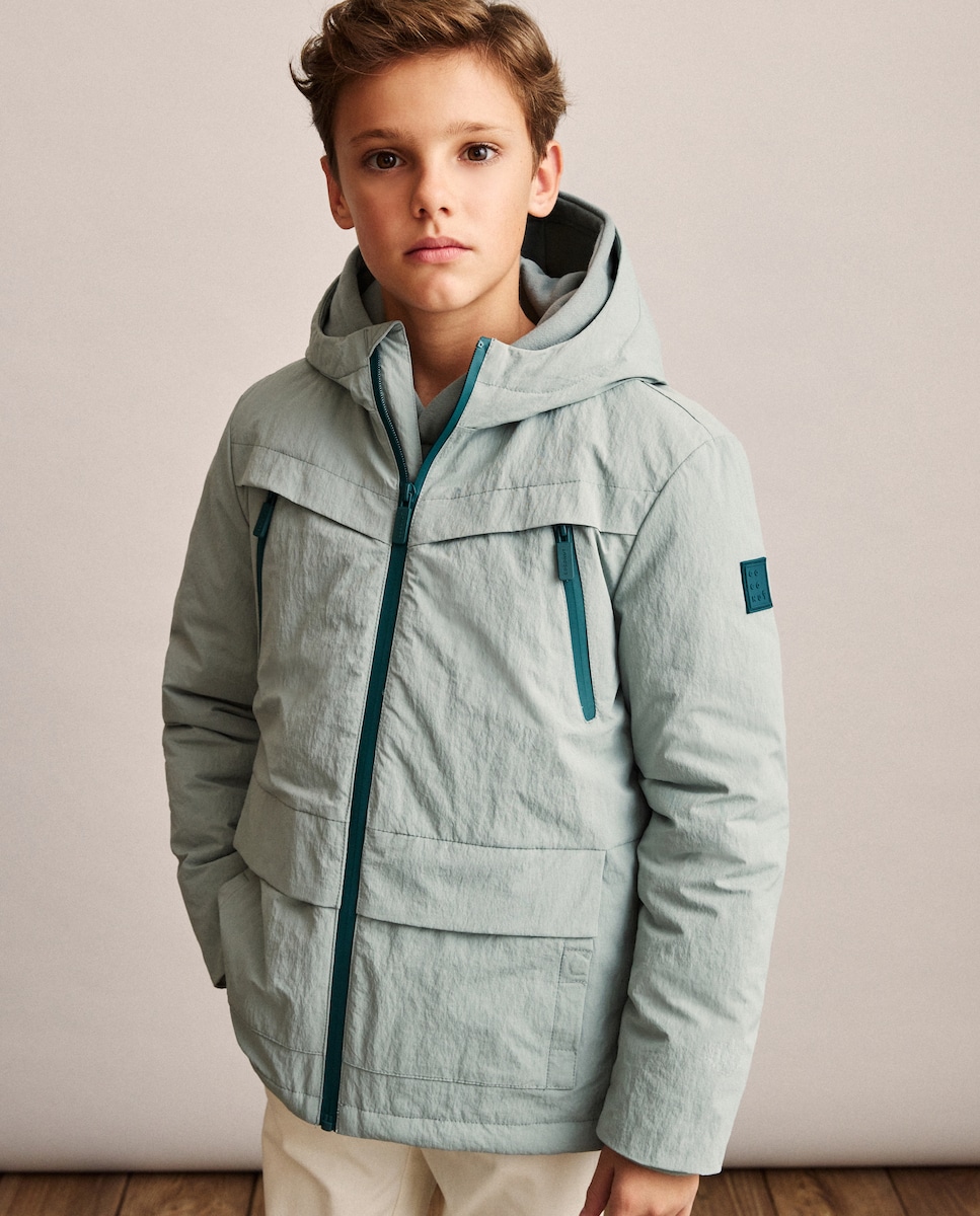 Parka Técnica Acolchoada Verde Sálvia-3