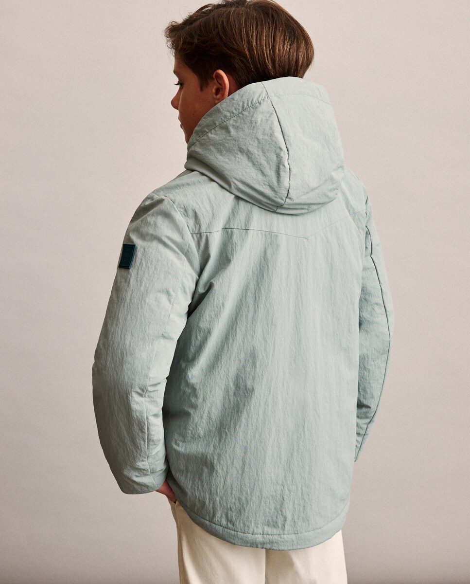 Parka Técnica Acolchoada Verde Sálvia-4