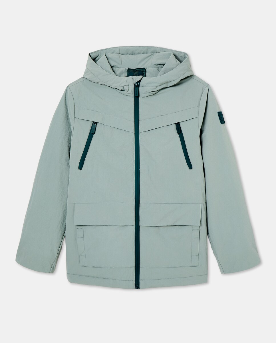 Parka Técnica Acolchoada Verde Sálvia-6