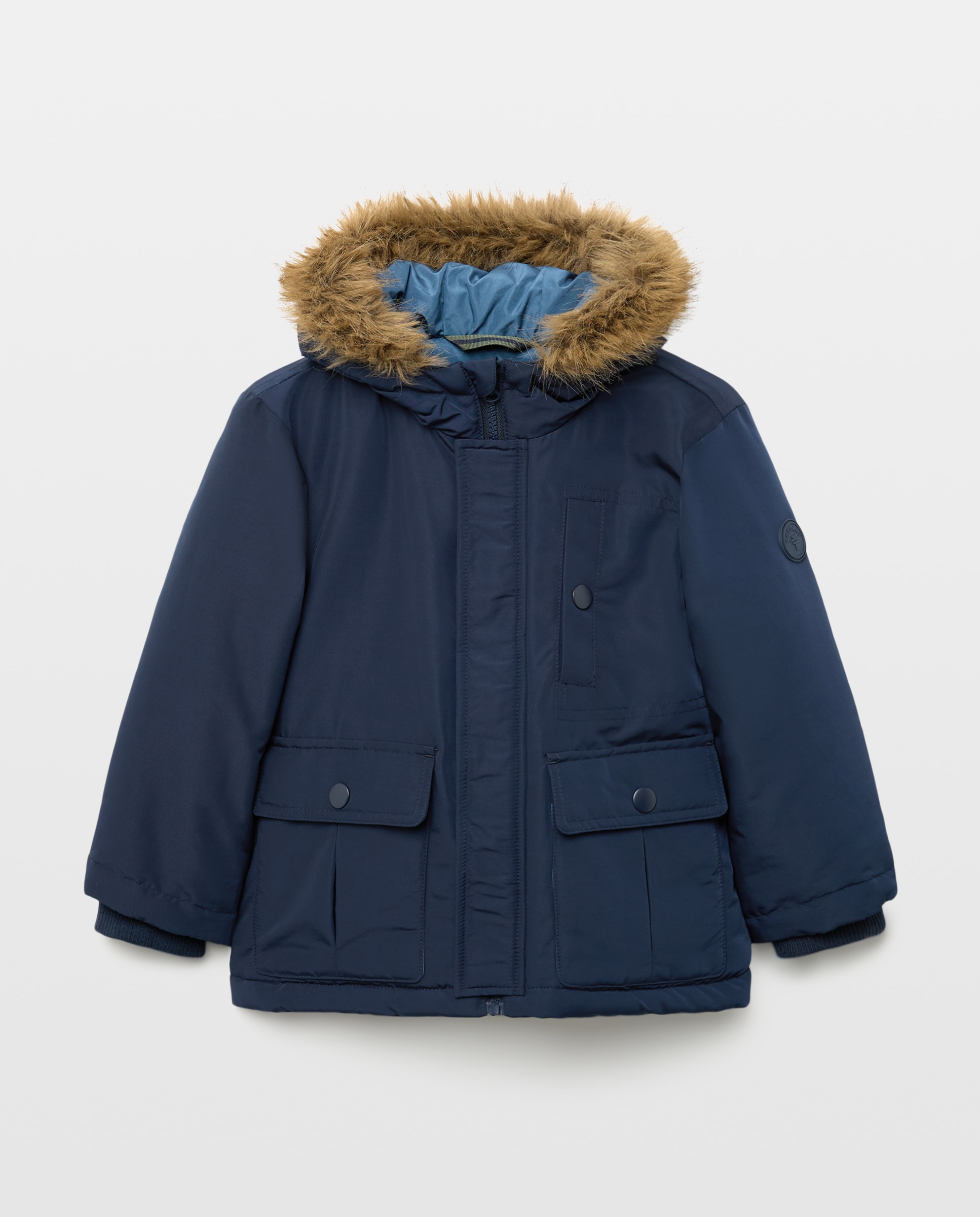 Imagen 5 de Parka coreana de niño con capucha con pelo - Coconut El Corte Inglés - Azul marino Azul marino