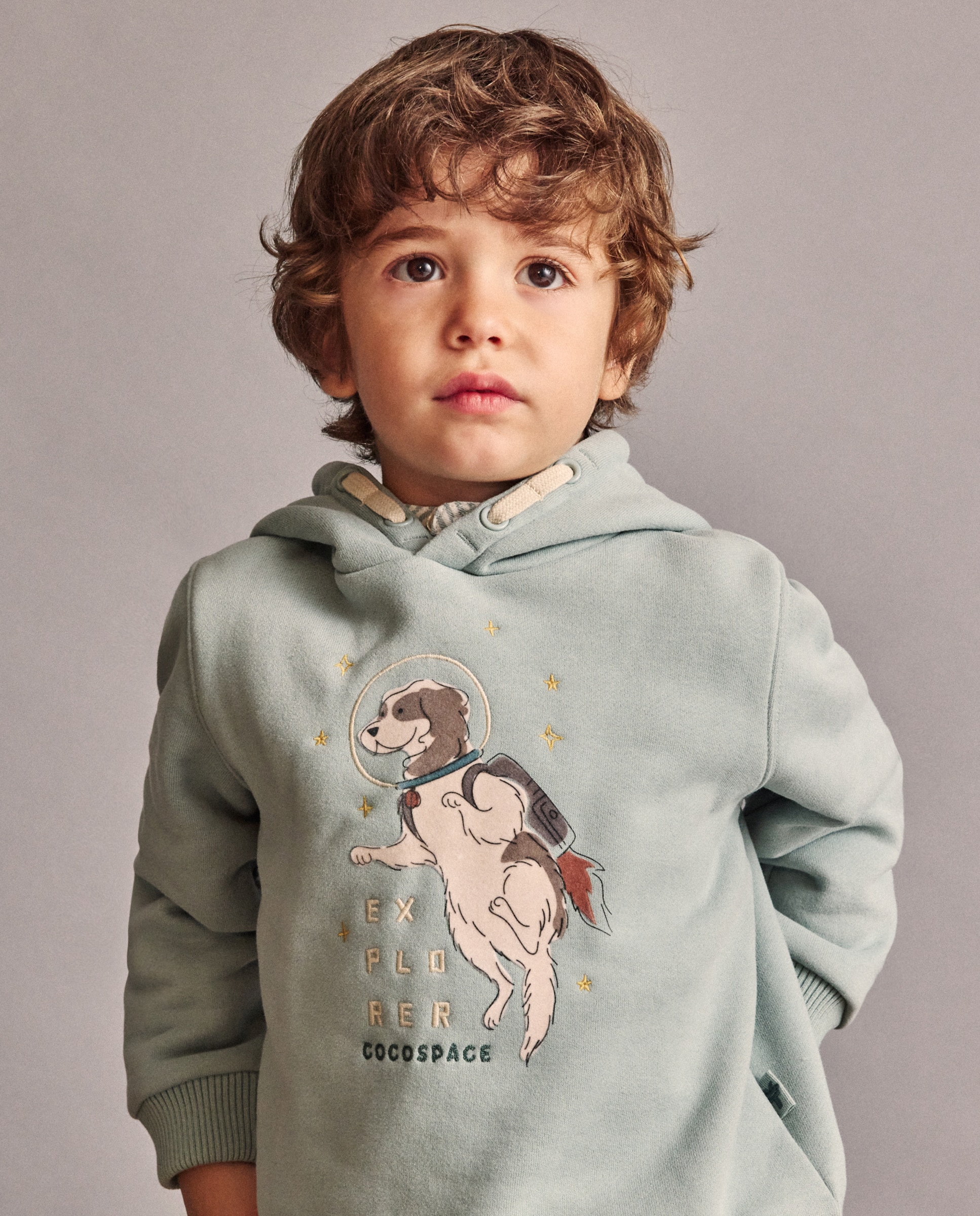 Imagem 0 de Sweatshirt de Capuz com Estampado de Fantasia Flock