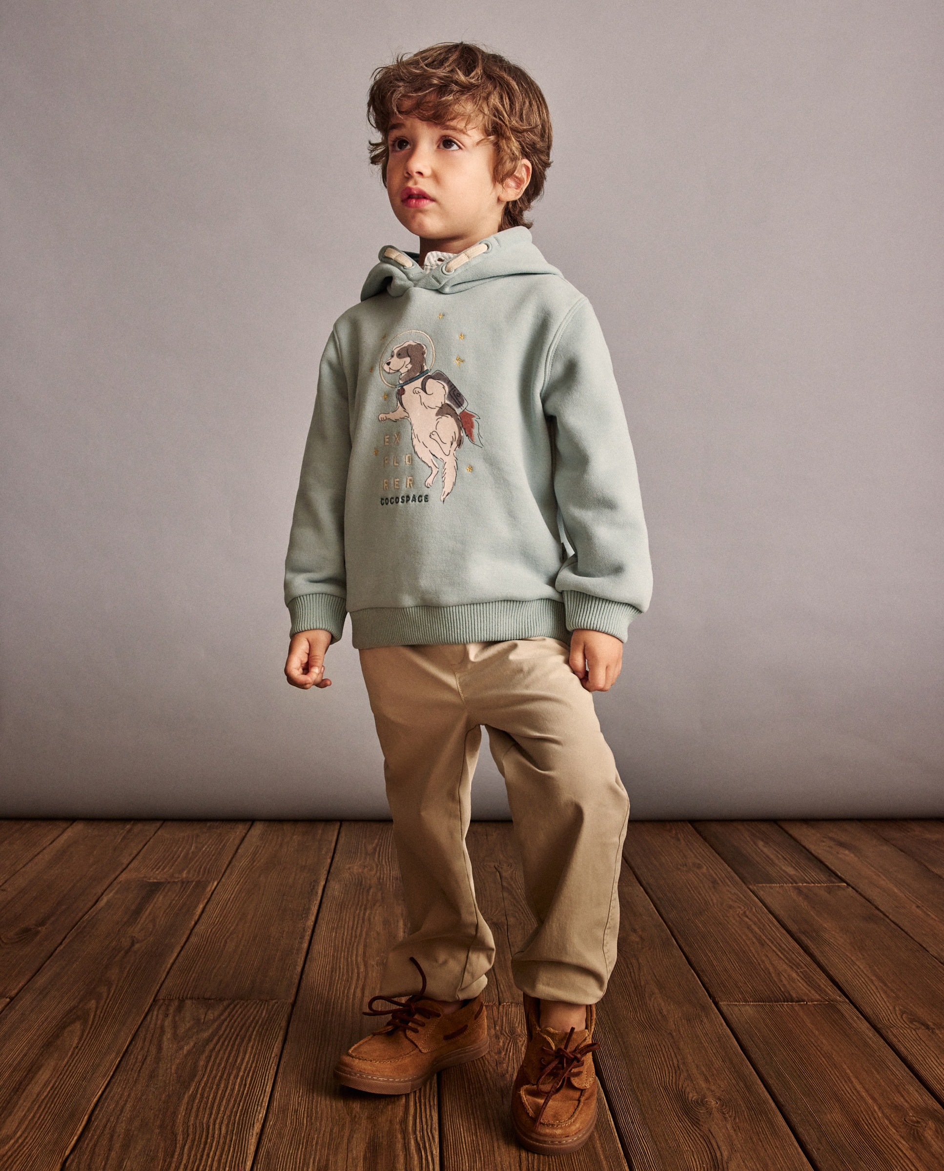 Sweatshirt de Capuz com Estampado de Fantasia Flock Coconut El Corte Inglés Sabão-2