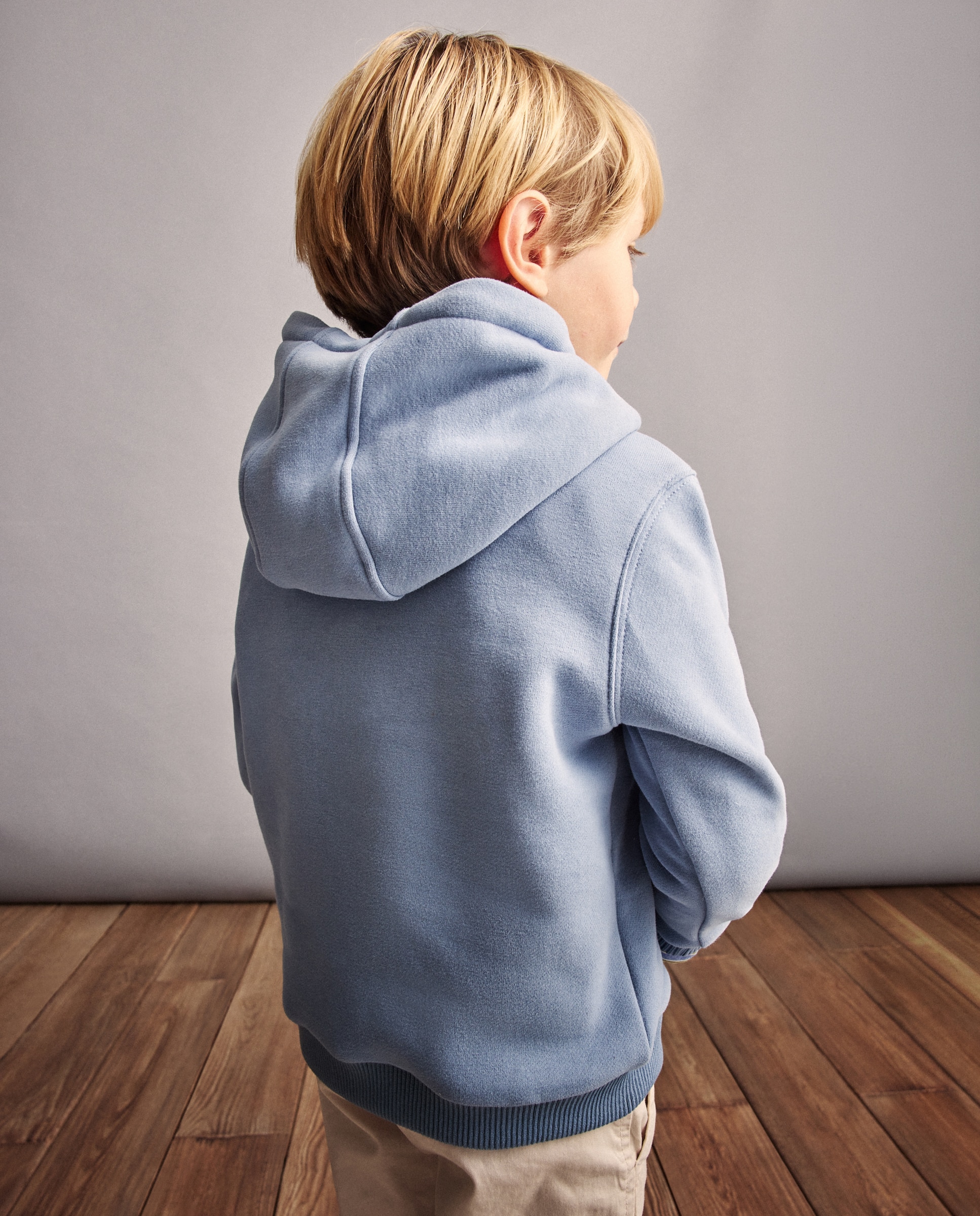 Sweatshirt de Capuz com EStampado de Fantasia Flock e Bordado Coconut El Corte Inglés Anil-3