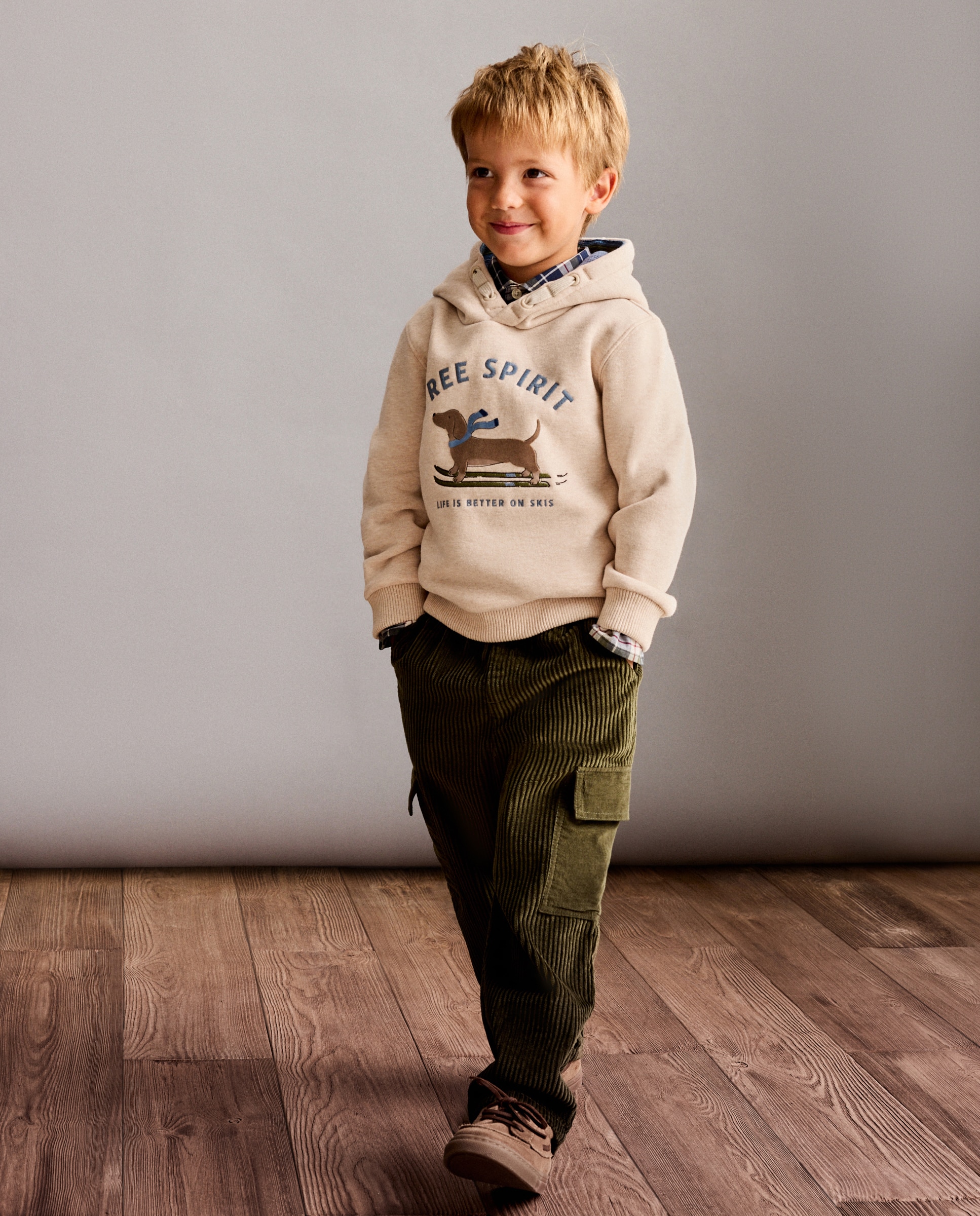 Sweatshirt de Capuz com EStampado de Fantasia Flock e Bordado Torrado-2