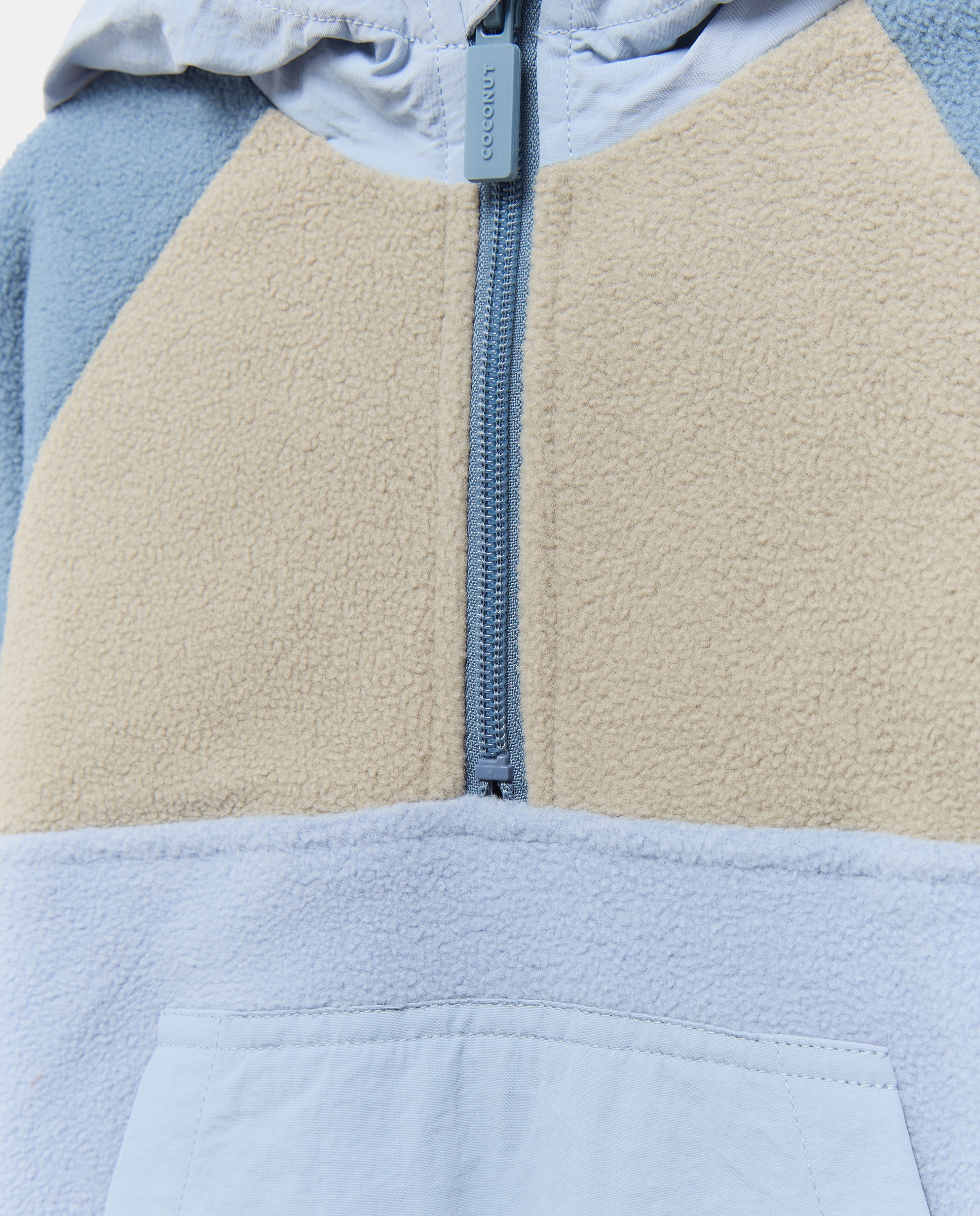 Sweatshirt Combinada com Bolso Canguru Azul-escuro-6