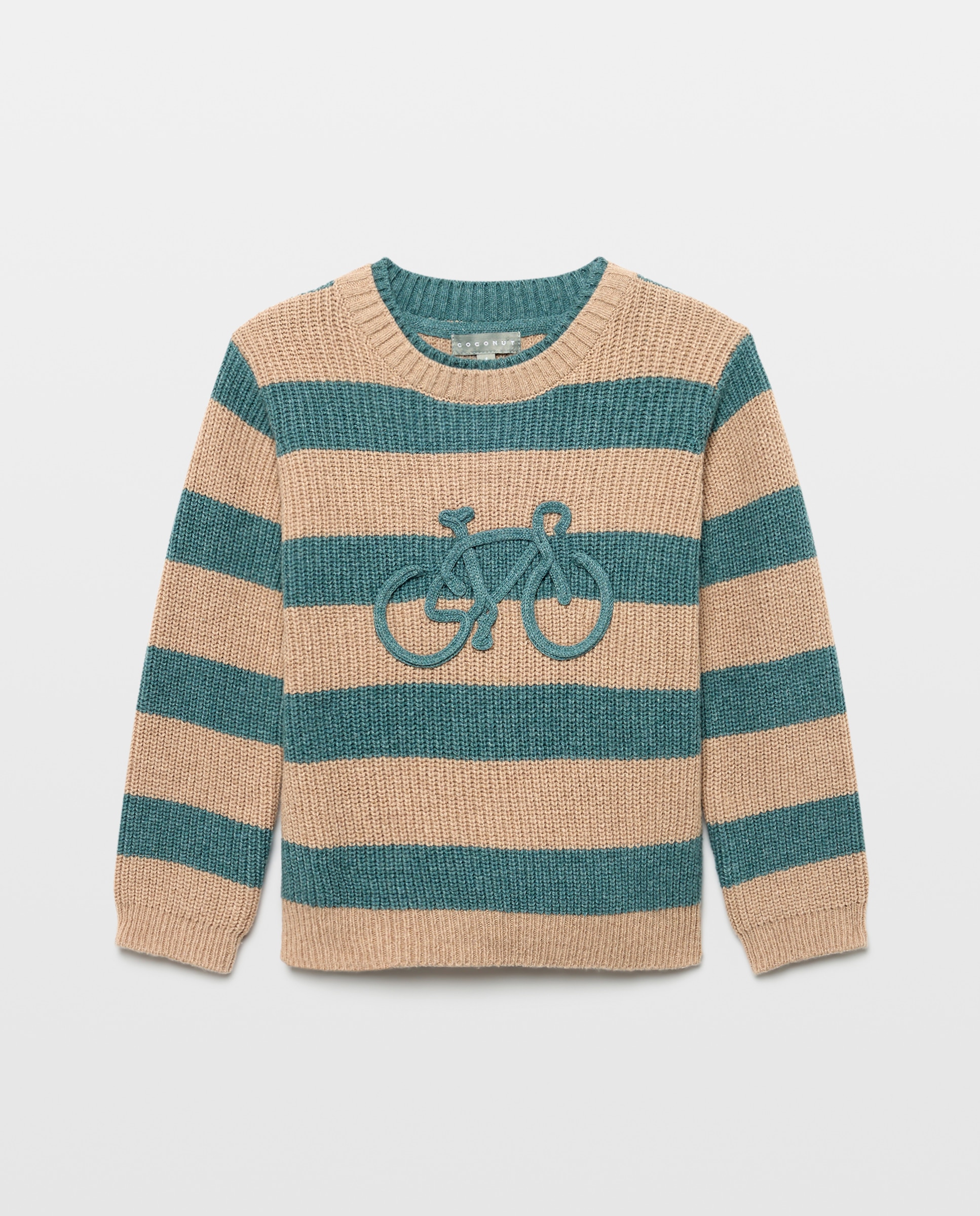 Imagem 0 de Camisola de Malha com Risca Kodak e Aplique de Bicicleta